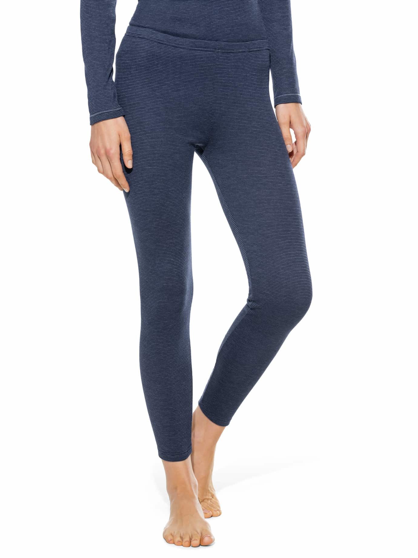 Walbusch Thermohose Damen Thermo-Hose Lang Baumwollmix innen angeraut Thermohose schlauchgestrickt, ohne Seitennähte, wärmt, waschbar 60°