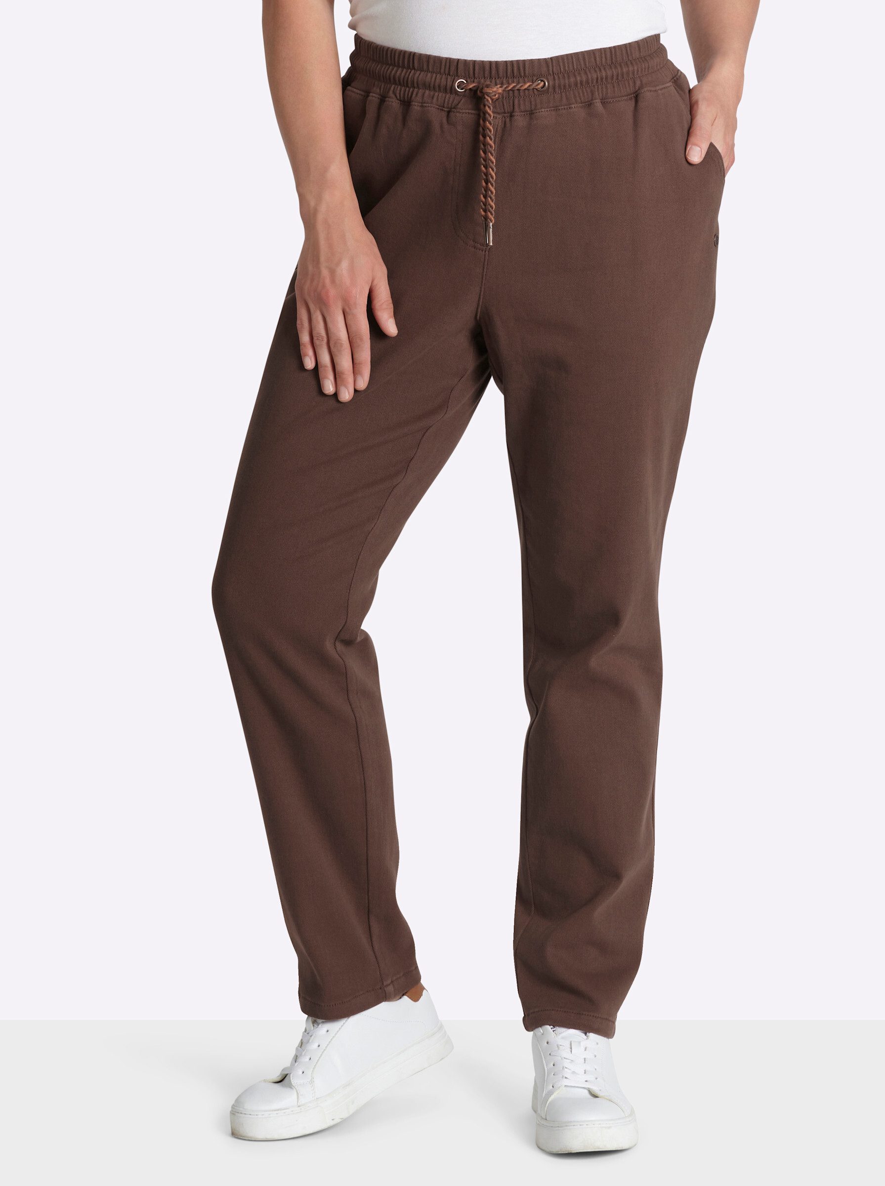 Sheego Jerseyhose Twill-Hose normal
