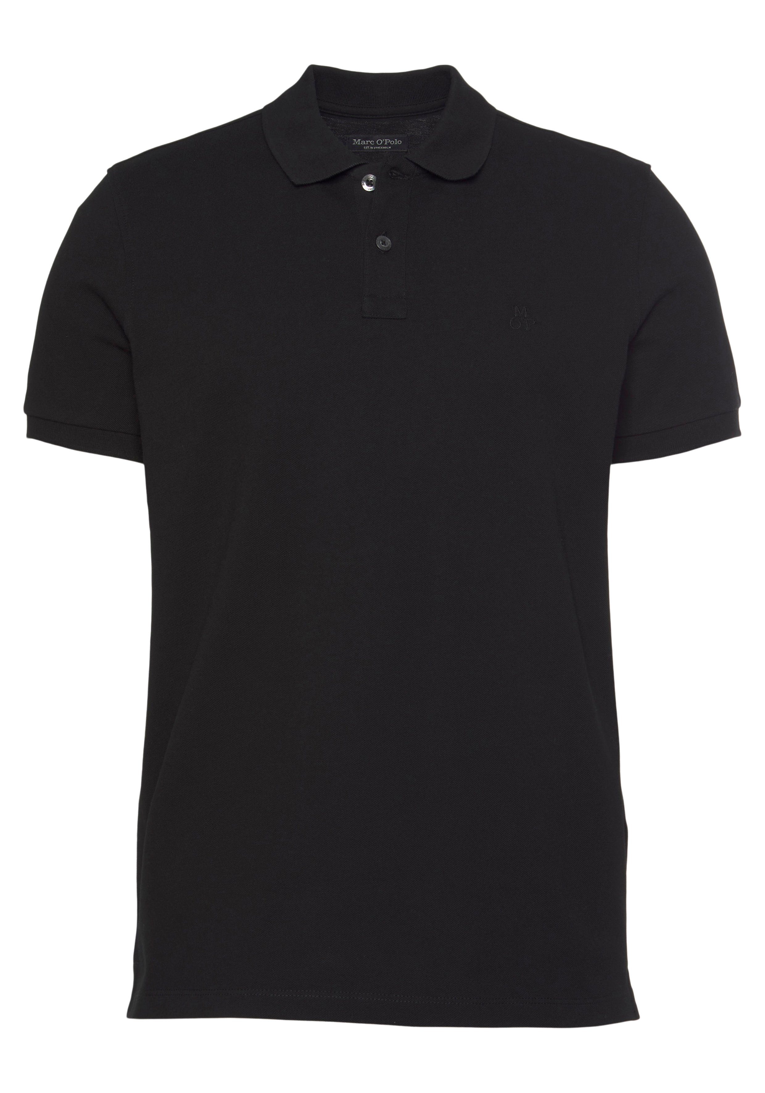 Marc O'Polo Poloshirt mit dezenter Logostickerei schwarz