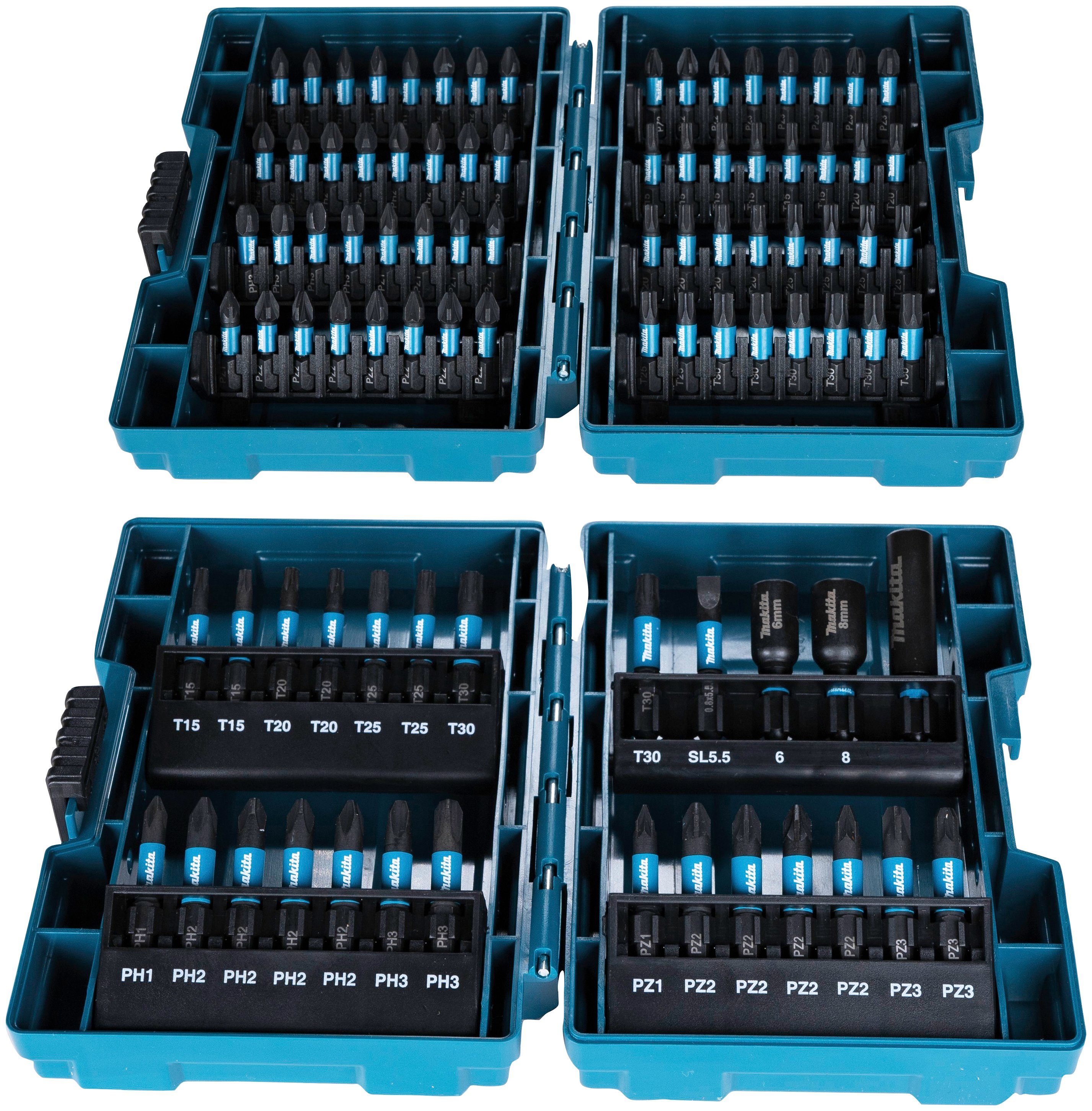 Makita Bit-Set E-03109, 90-tlg., inkl. Aufbewahrungskoffer