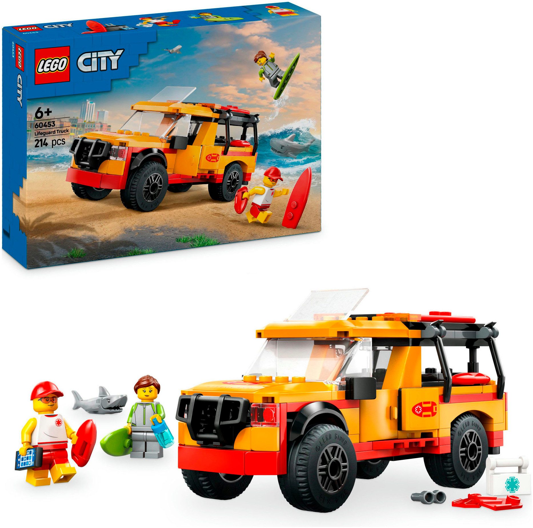 LEGO® Einsatzfahrzeug der Rettungsschwimmer (60453), LEGO City Konstruktion günstig online kaufen