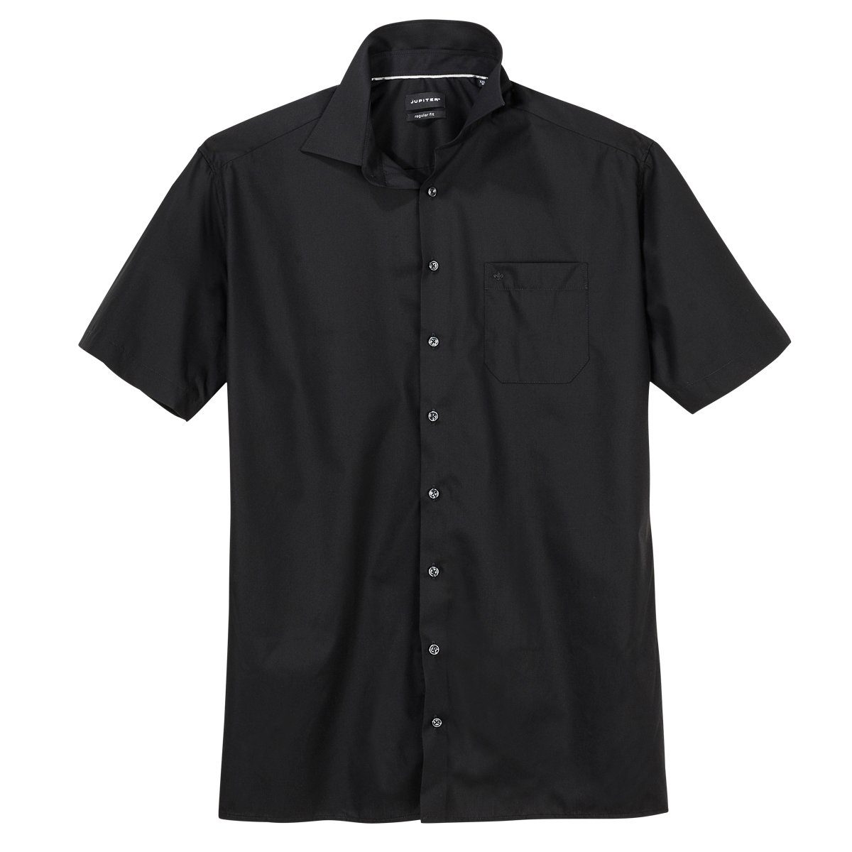 Jupiter Businesshemd Jupiter Cityhemd Kurzarm schwarz bügelleicht XXL günstig online kaufen