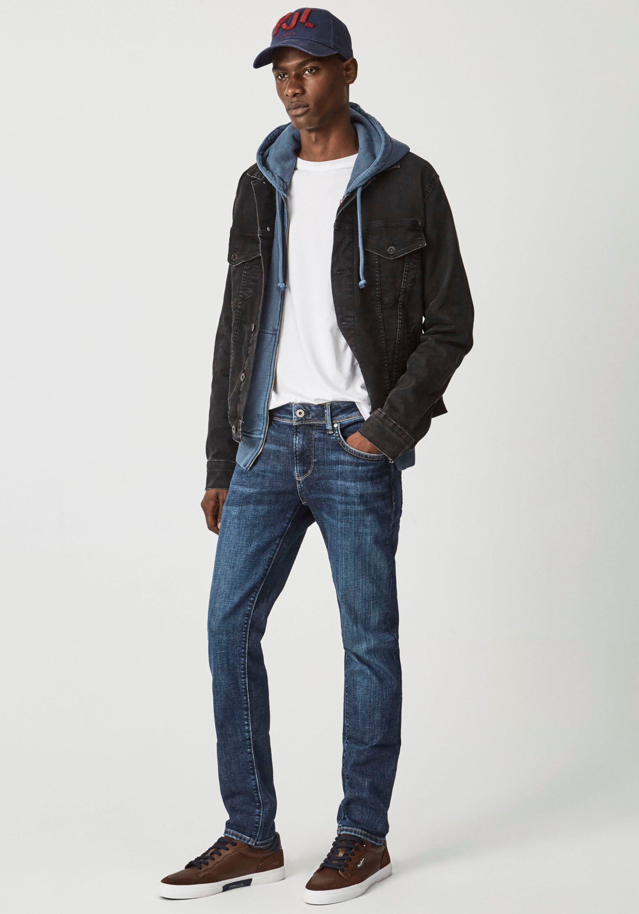 Pepe Jeans Slim-fit-Jeans dark-used HATCH