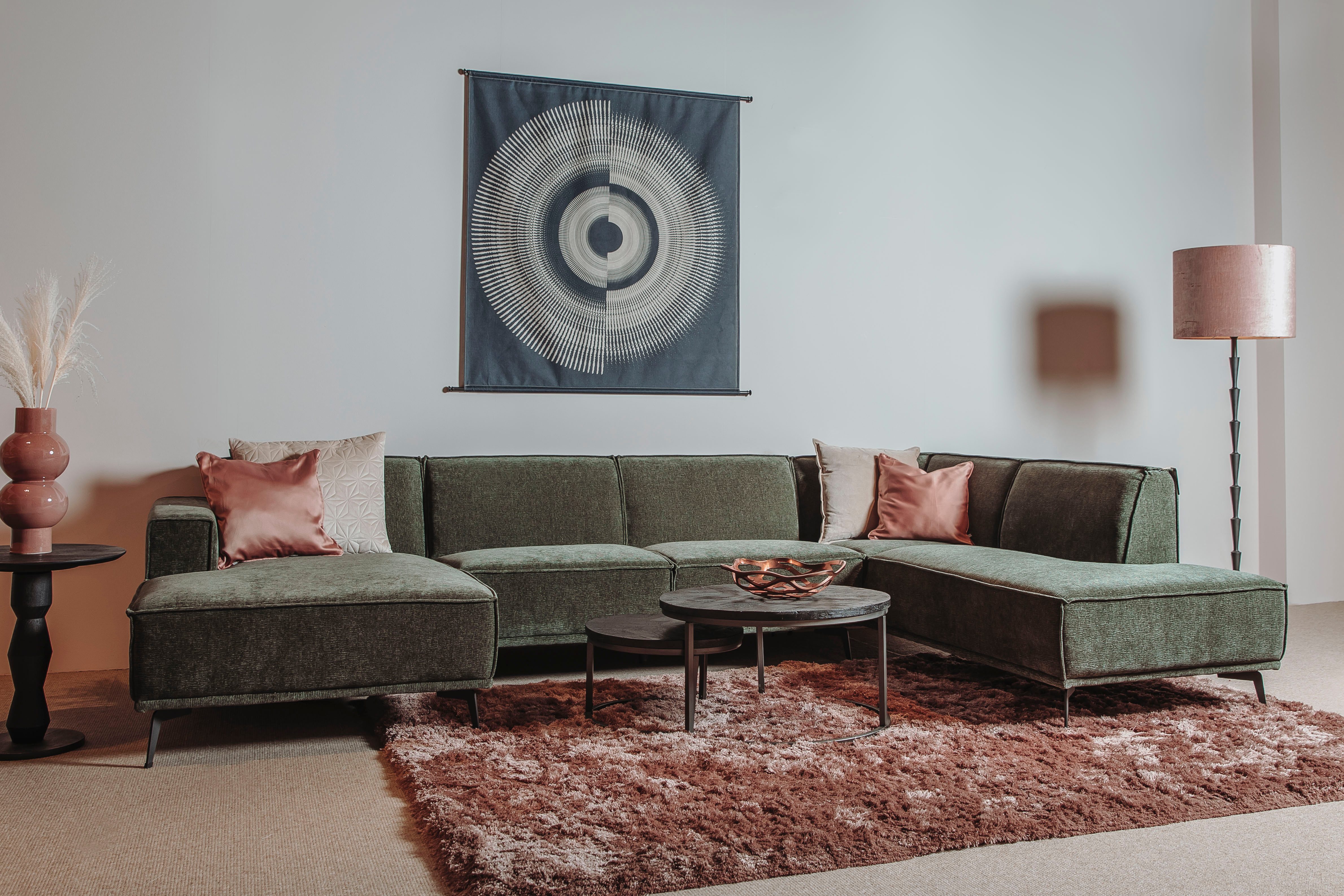 Wohnpalast Big-Sofa Leeds Loungesofa 350cm Ottomane R oder L - Ecksofa - Sofa