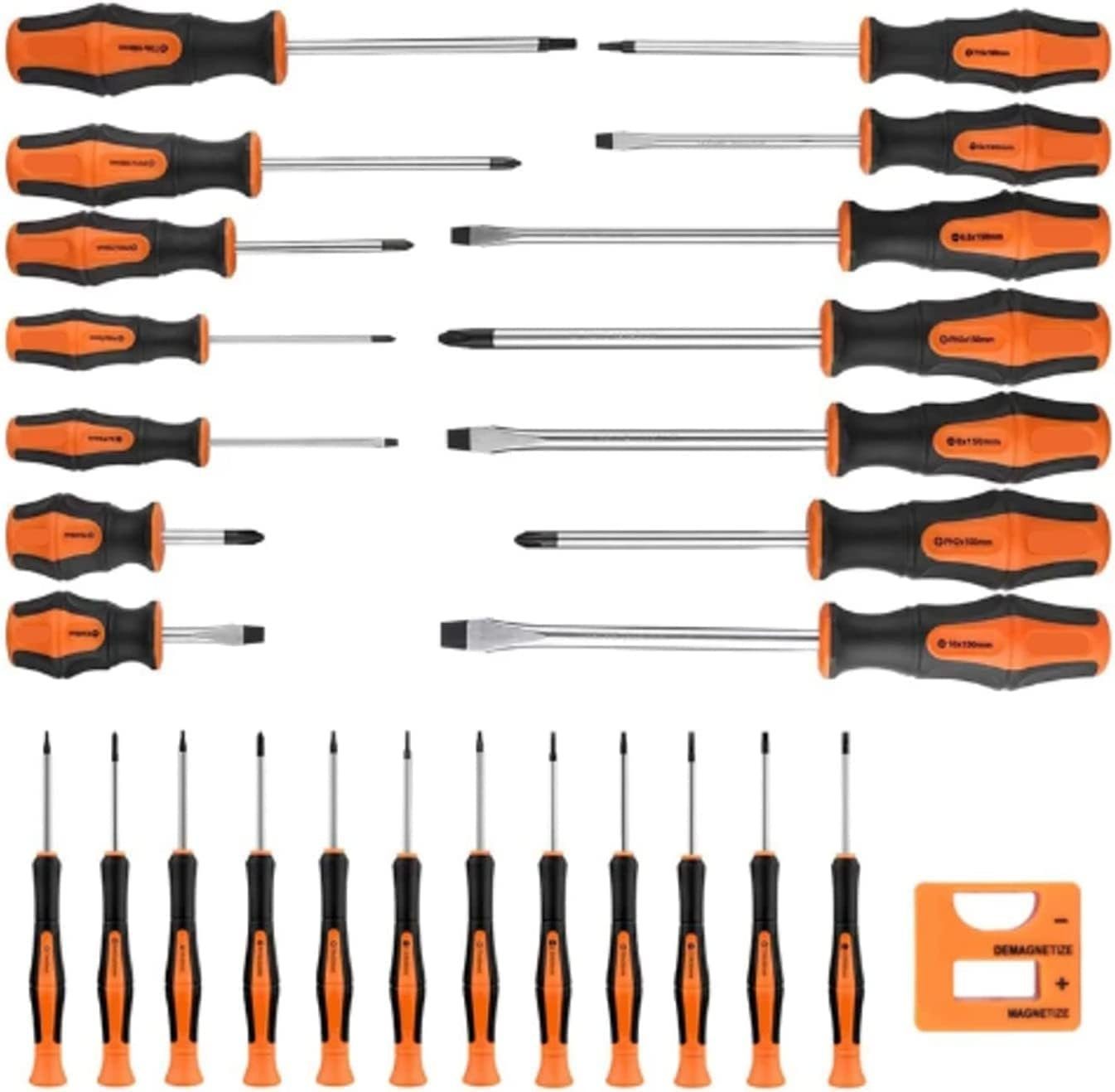 Diyarts Screwdriver Set (26 pieces), Chrome Vanadium Steel, Magnetized
