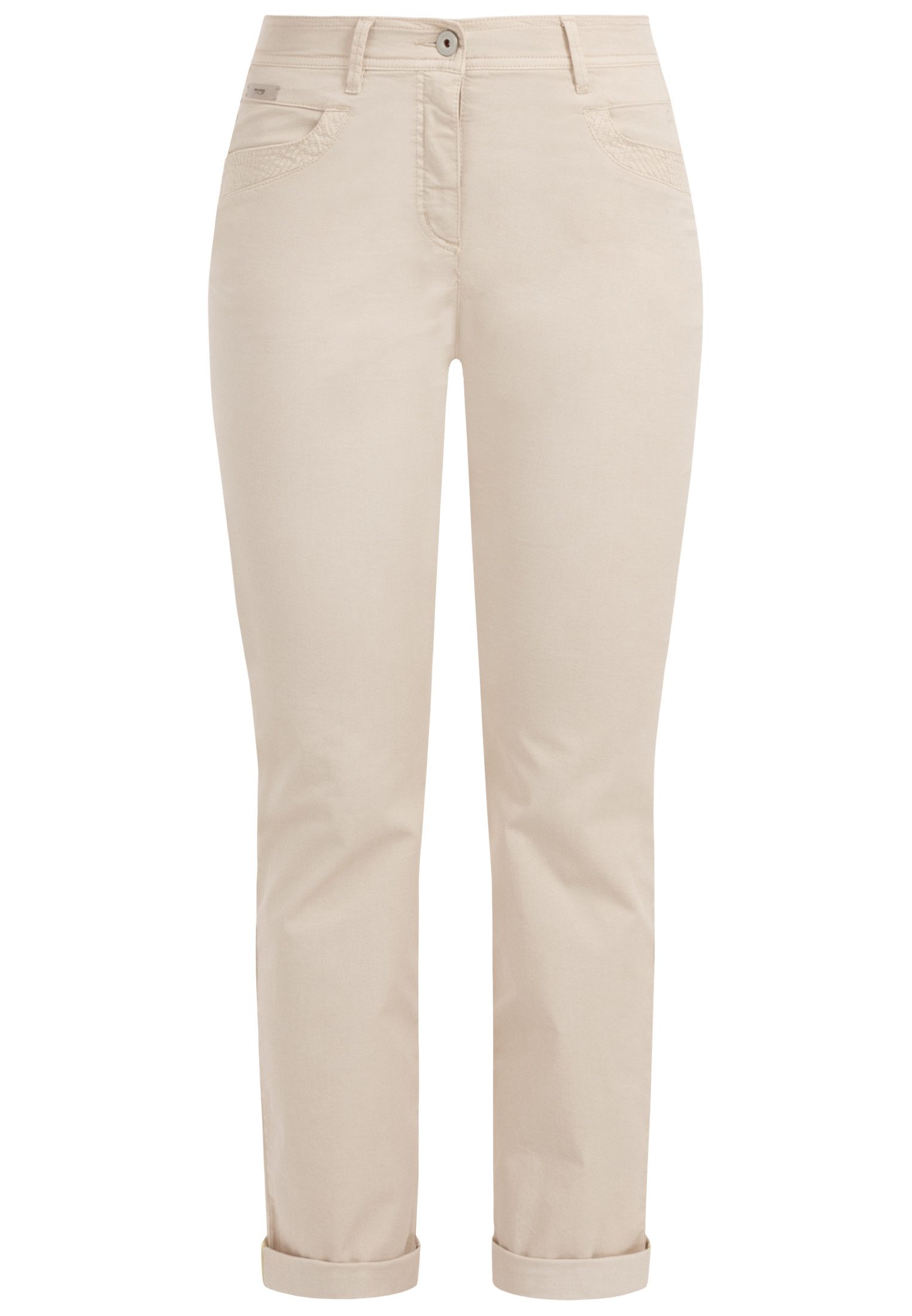 Recover C.C. Stretch-Hose Colette mit dekorativen Stickdetails Edle Stickerei-Details, schmale Hüfte, schmaler Oberschenkel