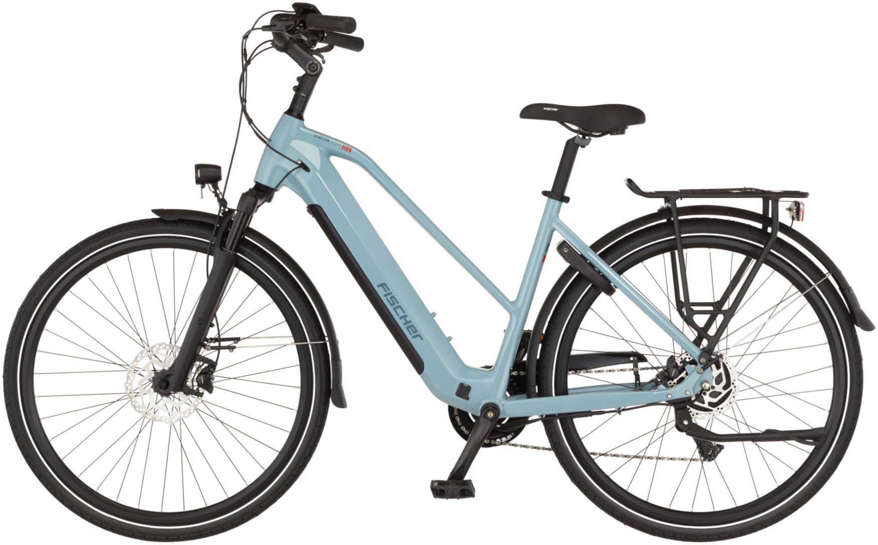 FISCHER Fahrrad E-Bike Trekkingrad VIATOR MOVE 01 474 T, 8 Gang Shimano Acera RD-M3020-8 Schaltwerk, Heckmotor, 474 Wh
