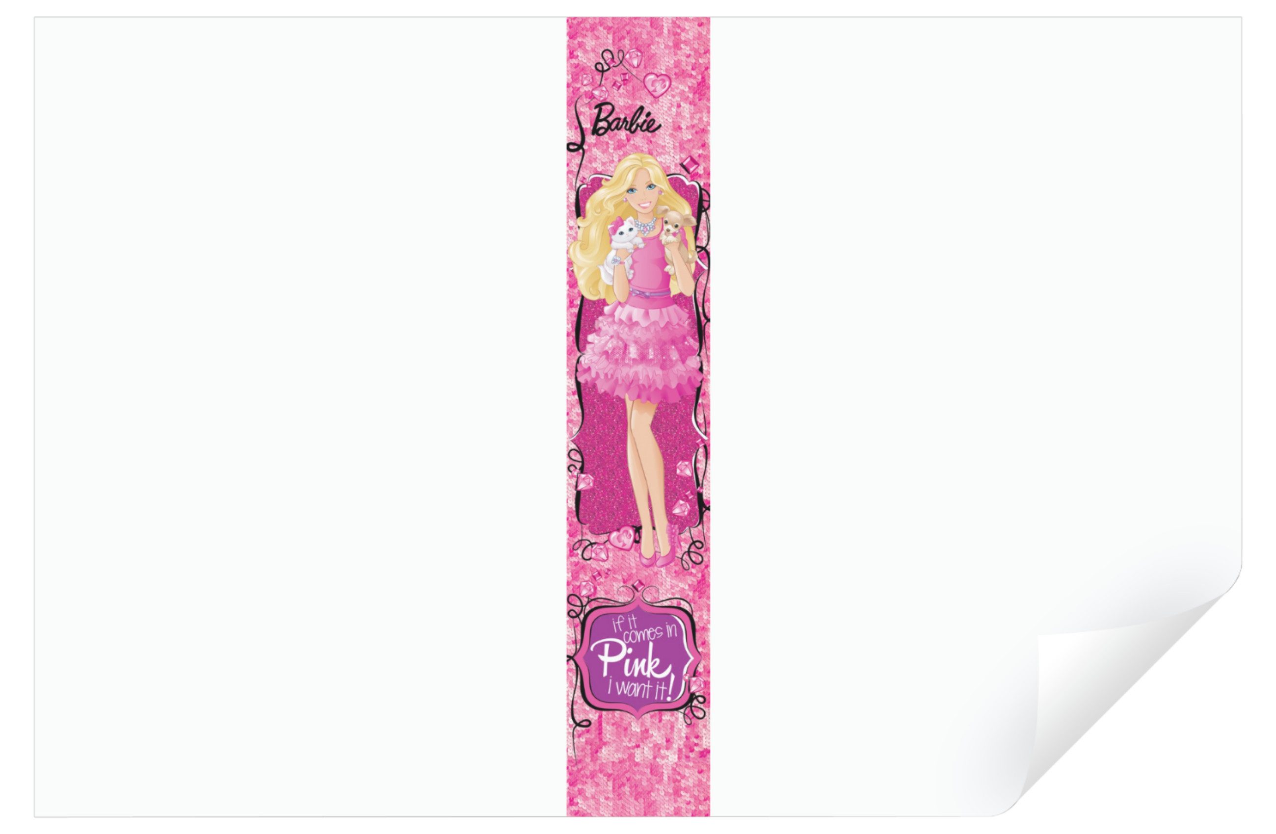 Bordüre Kinderzimmer Mädchen Barbie Baby Kinder Bordüre Vlies Tapeten 50x280cm