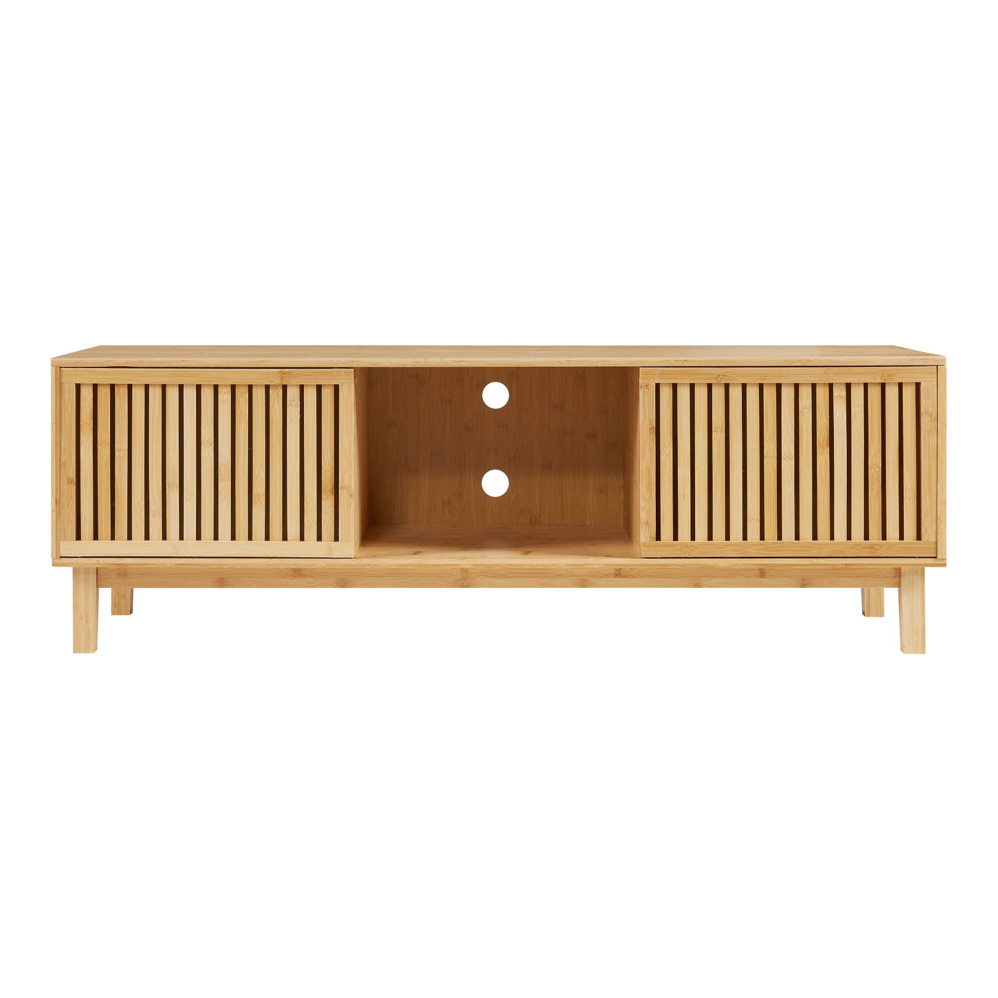 en.casa TV-Schrank »Ypäjä« 3 Ablagefächern 2 günstig online kaufen