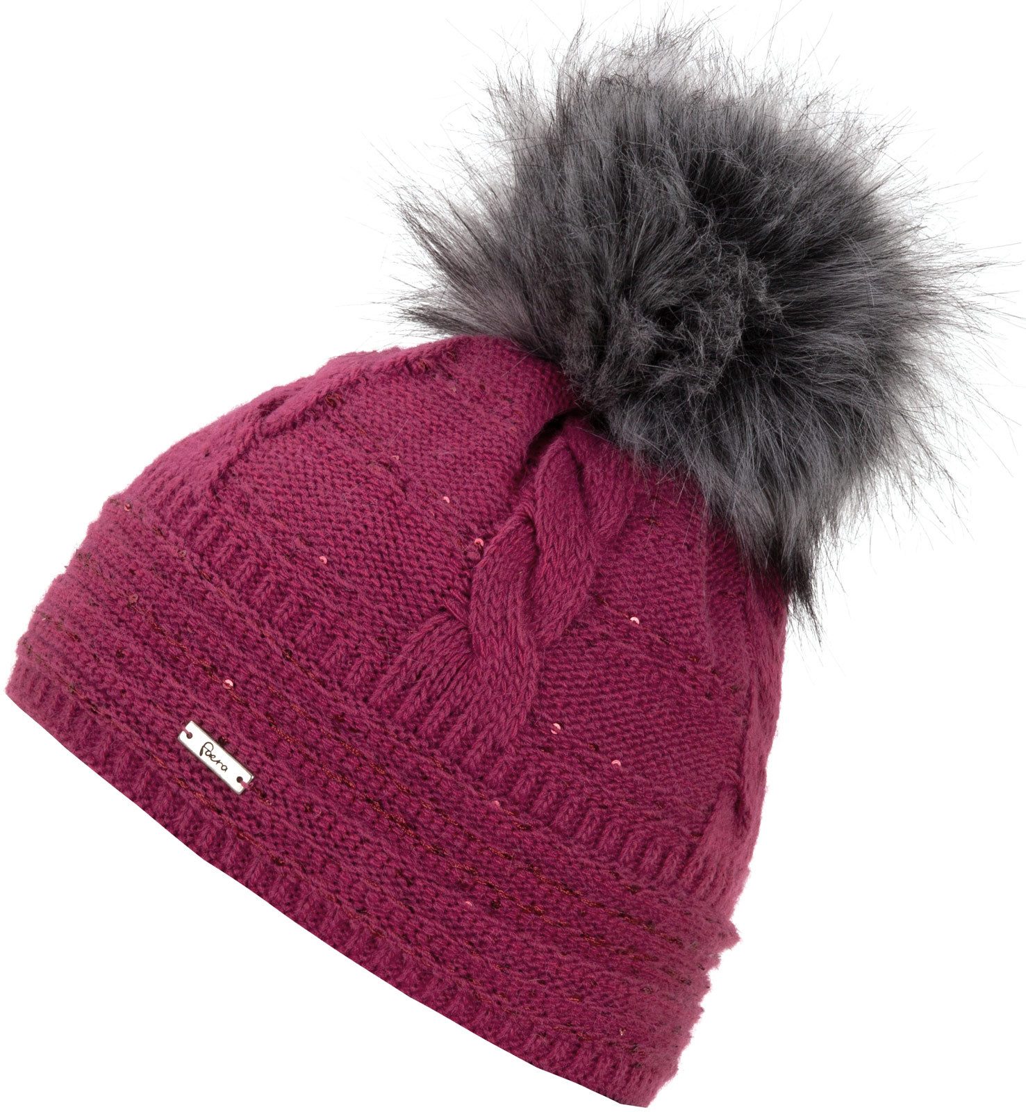 Faera Bommelmütze Wintermütze Damen Herren Mütze Beanie Haube gefüttert Bommelmütze