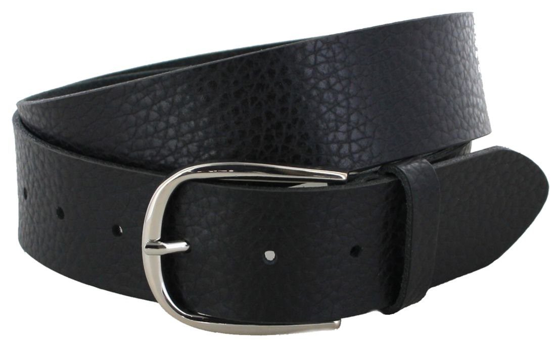 Ledergürtel V5542 Black Metallic Damen Ledergürtel Schwarz
