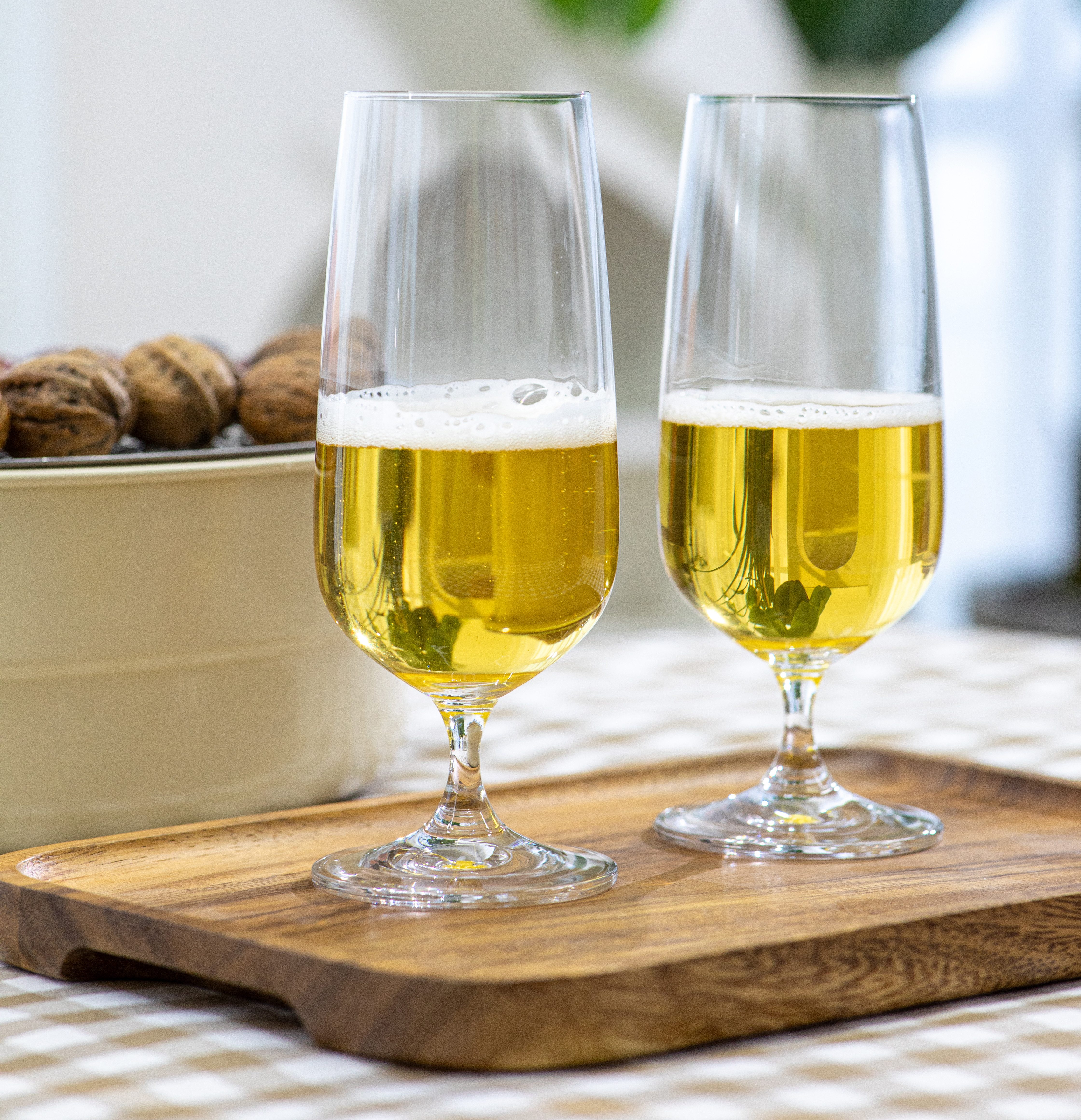 ECHTWERK Bierglas Pilsbiergläser Set, ca. 400 ml, 6-tlg., Glas, Strapazierfähige Biertulpen, stilvoll und passend zur Tischdeko