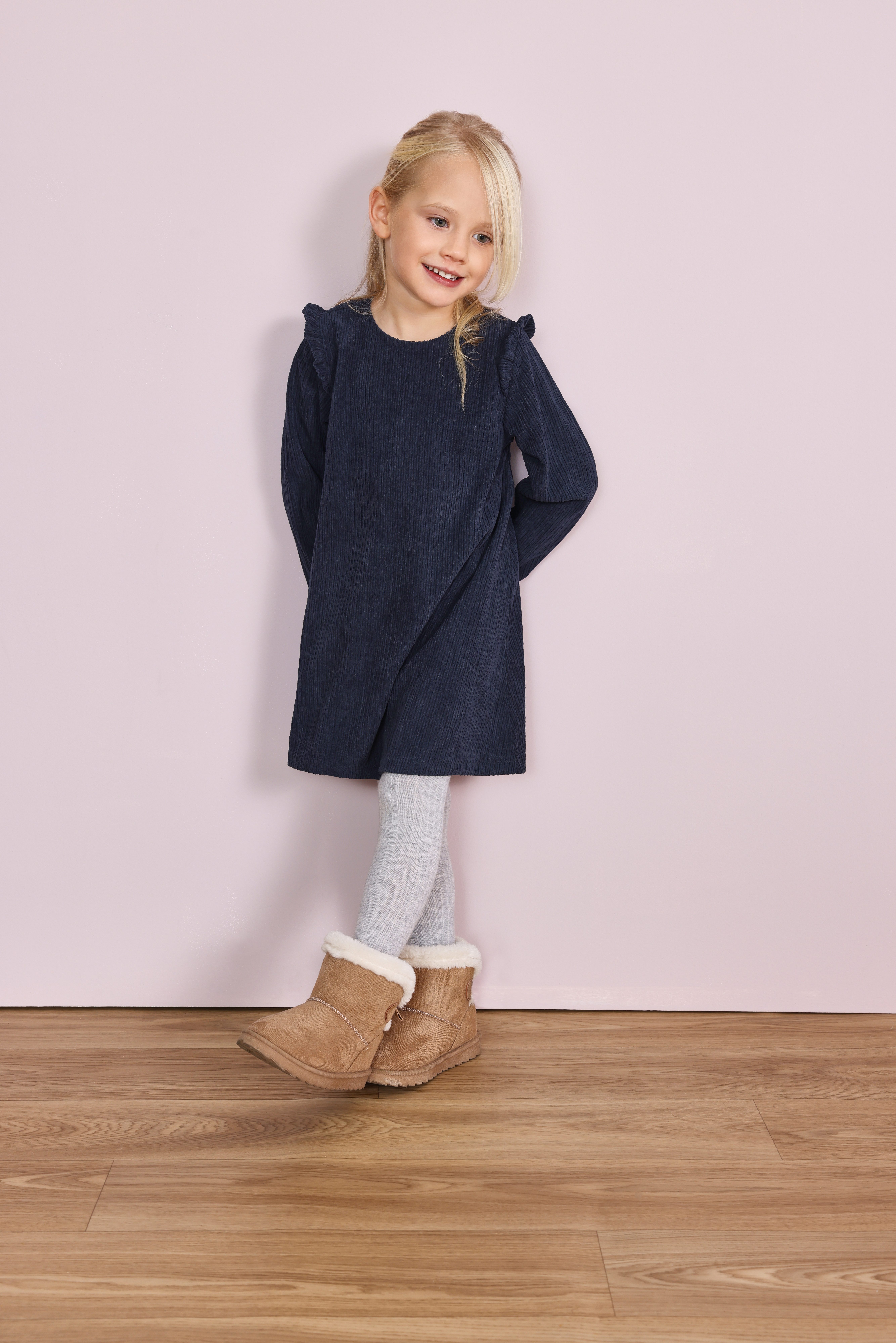 Blue Seven Samtkleid Samt aus Kunstfaser