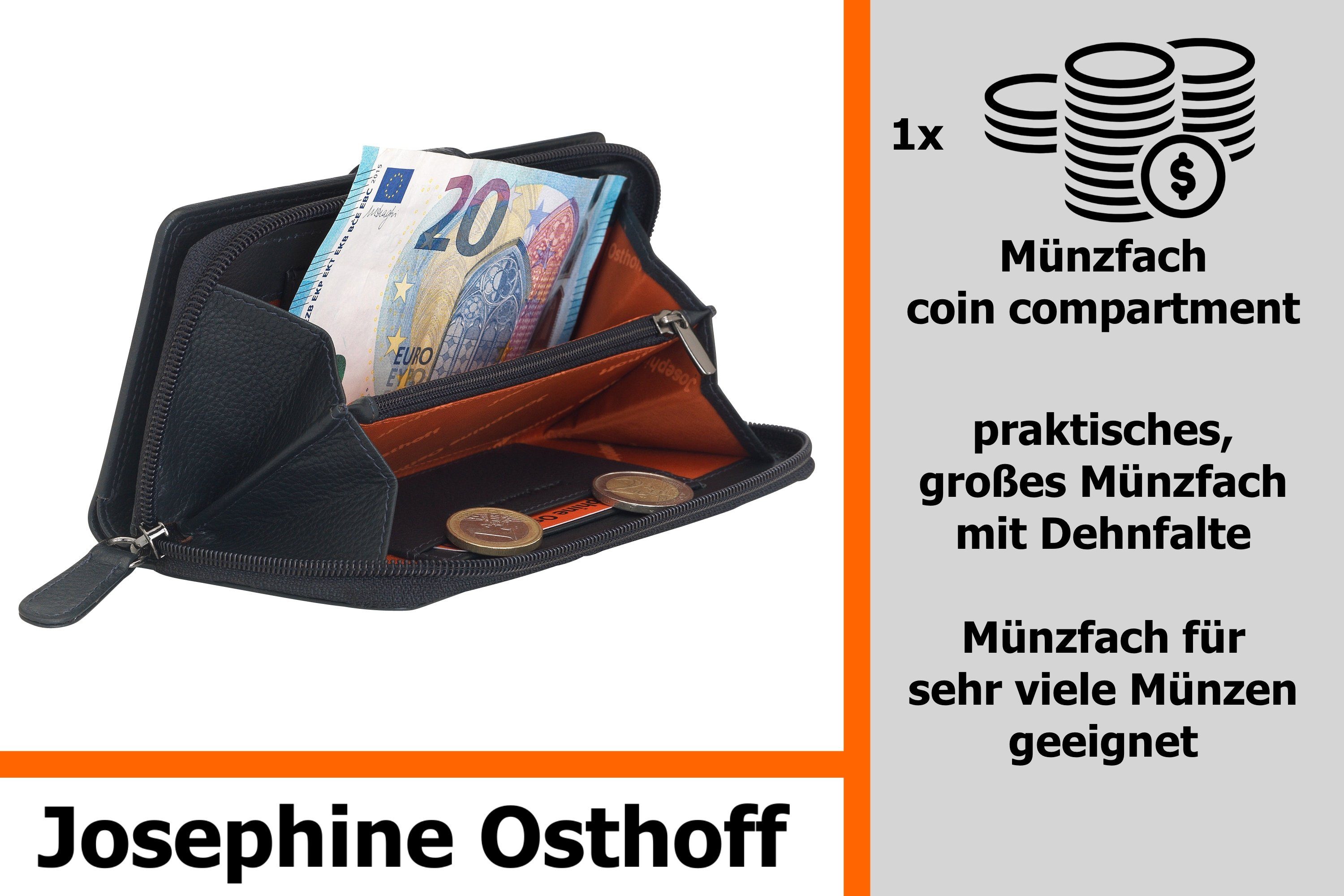 Geldbörse Bremen Josephine schwarz Geldbörse kompakt Osthoff
