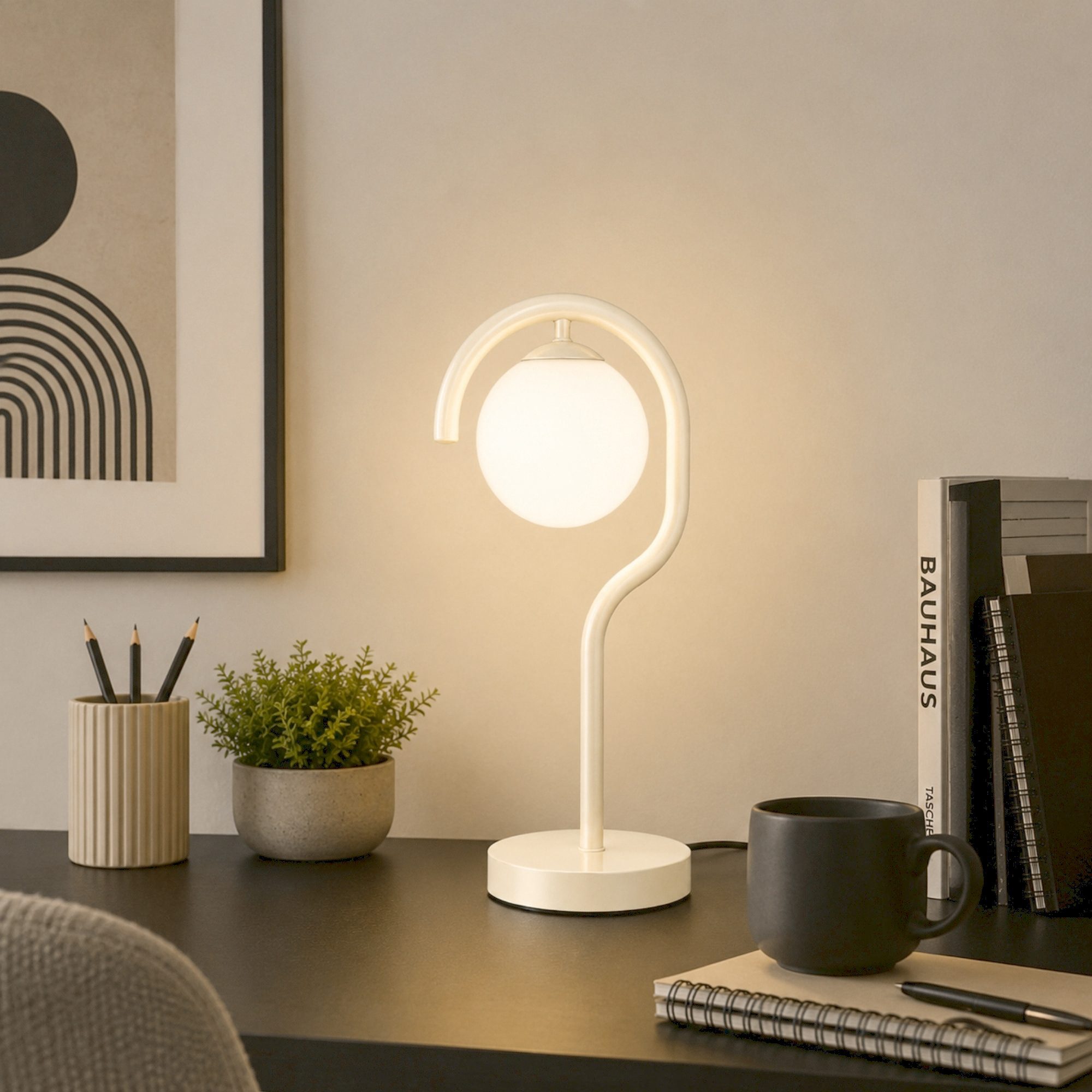 Opviq Nachttischlampe, ohne Leuchtmittel, Tischleuchte, E27, ohne Leuchtmittel, IP20