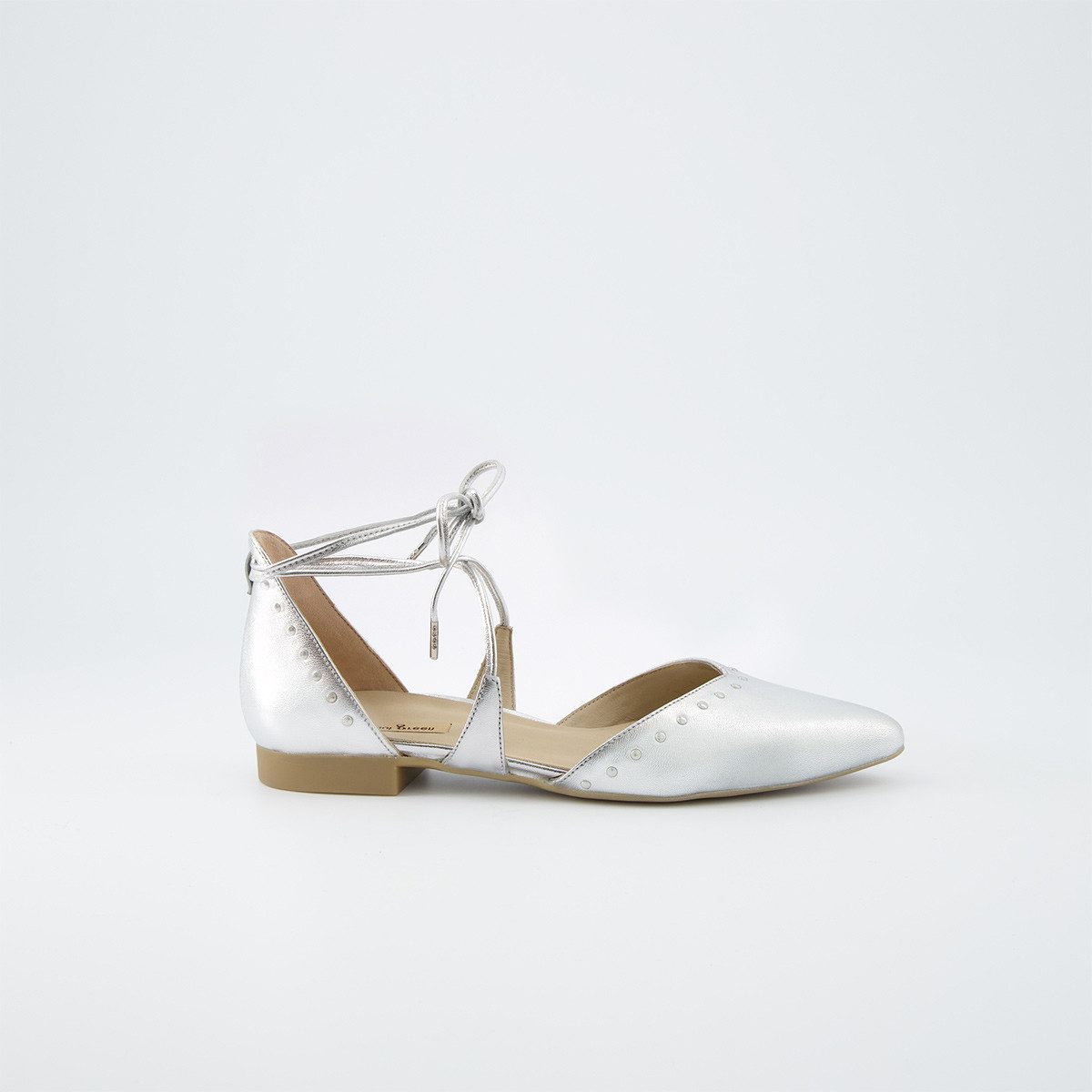 Paul Green 1176-037, Ballerina in Silber für Damen Ballerina