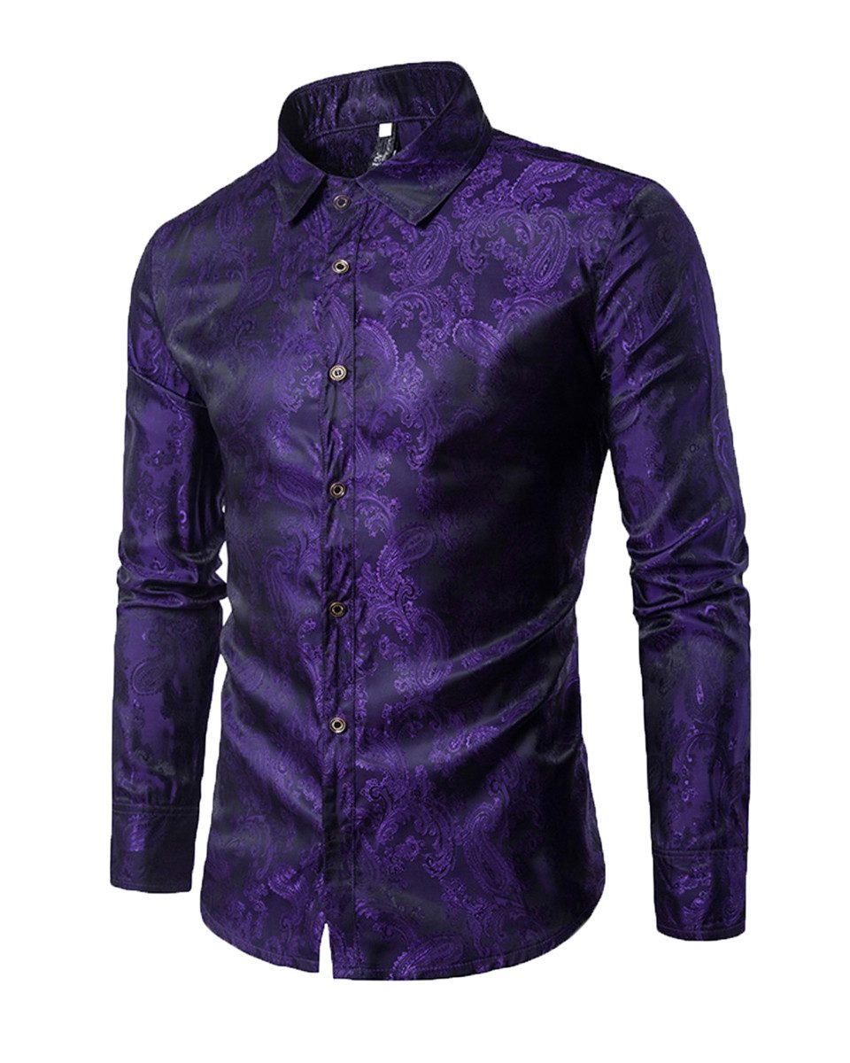 Allthemen Langarmhemd Herren Freizeithemd Regular Fit günstig online kaufen