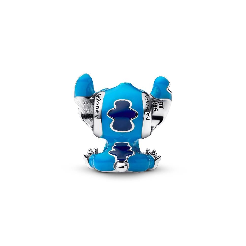 Pandora Charm-Einhänger Disney Slide-Charm Stitch mit Emaille, Sterlingsilber von PANDORA