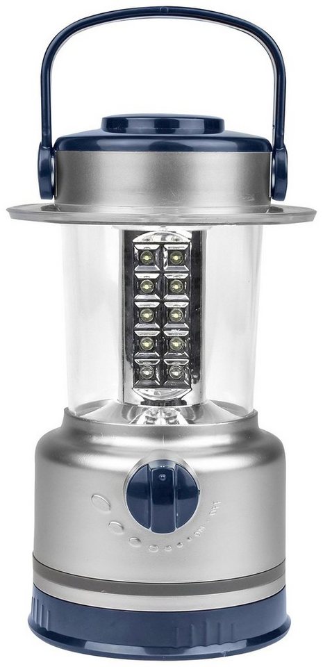 CALIMA LED Laterne, mehrere Helligkeitsstufen, LED fest integriert,  Kaltweiß, batteriebetrieben, Größe ca. 13x13x21cm