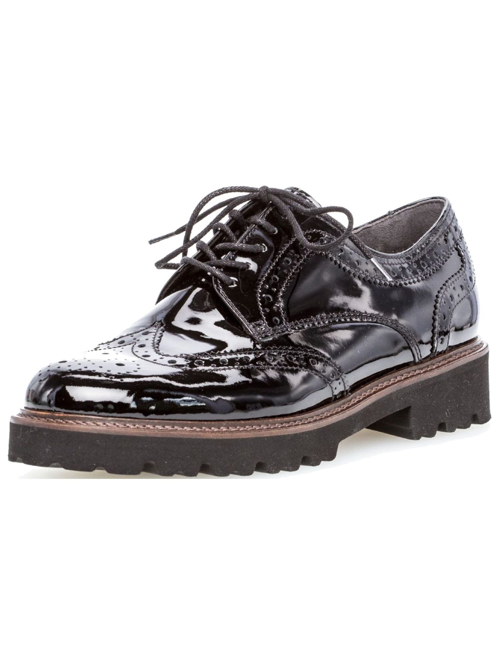 Gabor Halbschuhe Nappaleder Schnürschuh