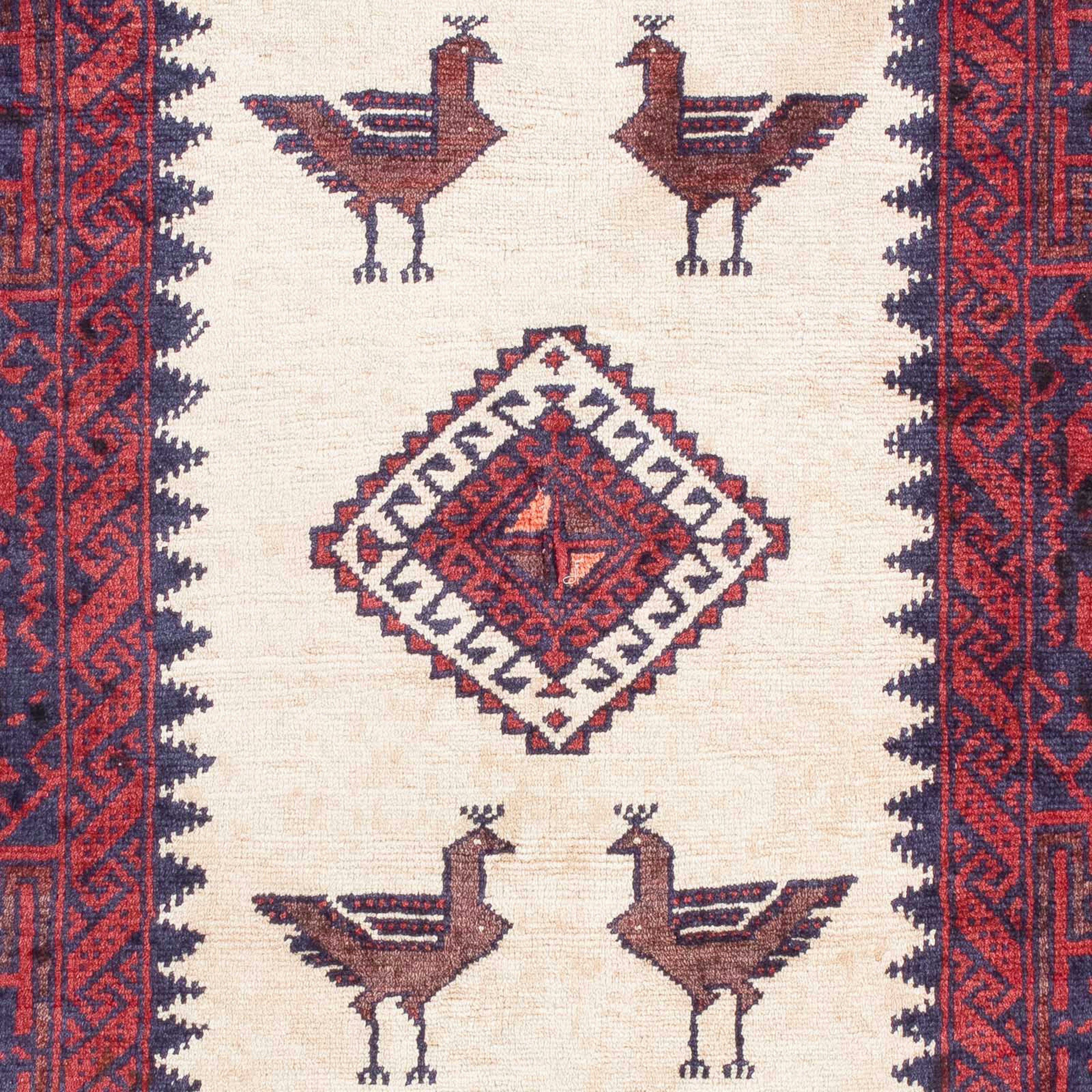 Orientteppich Belutsch - x Einzelstück Höhe: rot, rechteckig, Handgeknüpft, morgenland, 90 mit cm mm, 8 Wohnzimmer, - Zertifikat 160
