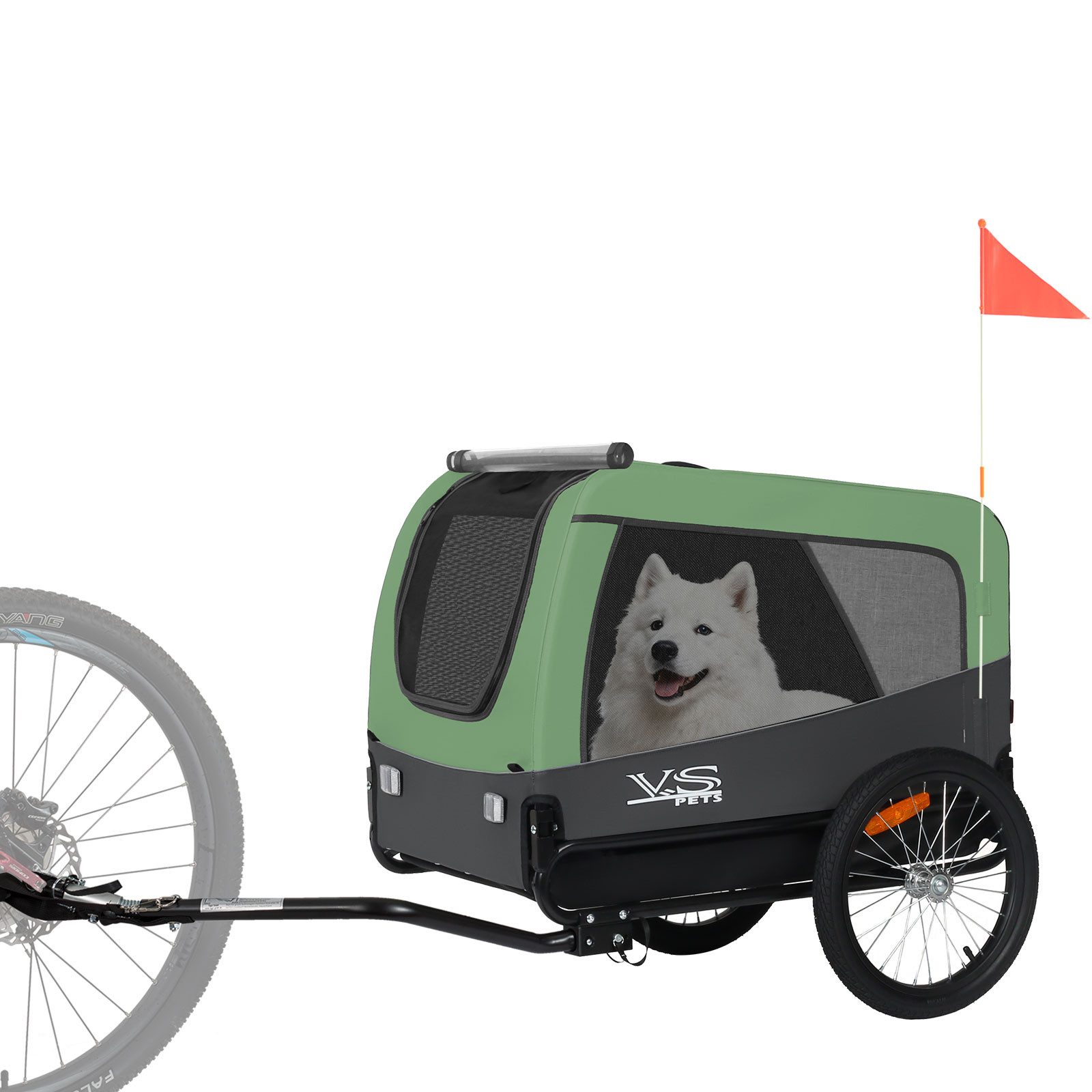 TIGGO Fahrradhundeanhänger Tiggo VS Pets L Hundeanhänger Fahrradanhänger für Hunde bis 35 kg