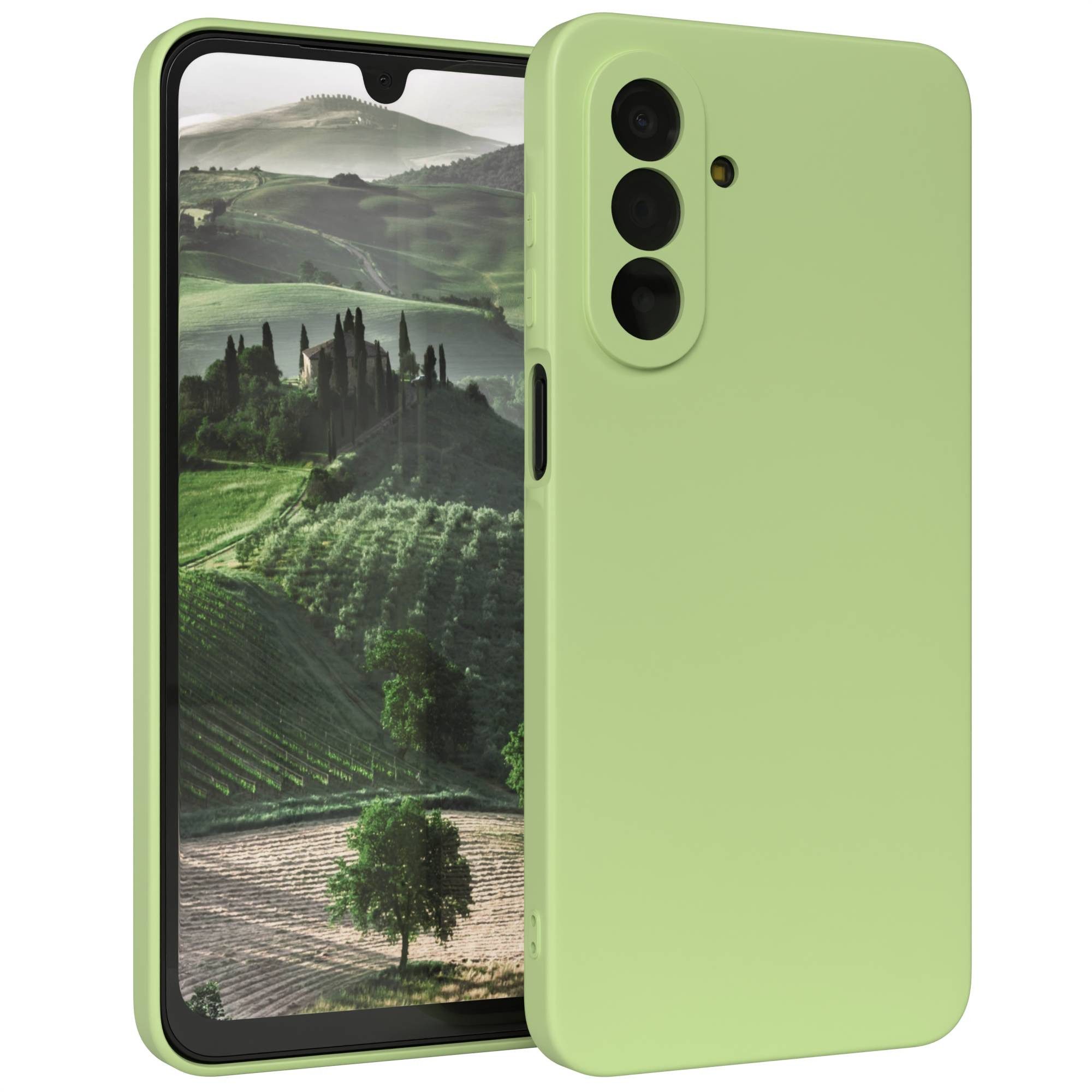 EAZY CASE Handyhülle TPU Hülle für Samsung Galaxy A17 6,7 Zoll, Smart Slimcover Matt Silikon Schutzhülle mit Kameraschutz tpu Grün