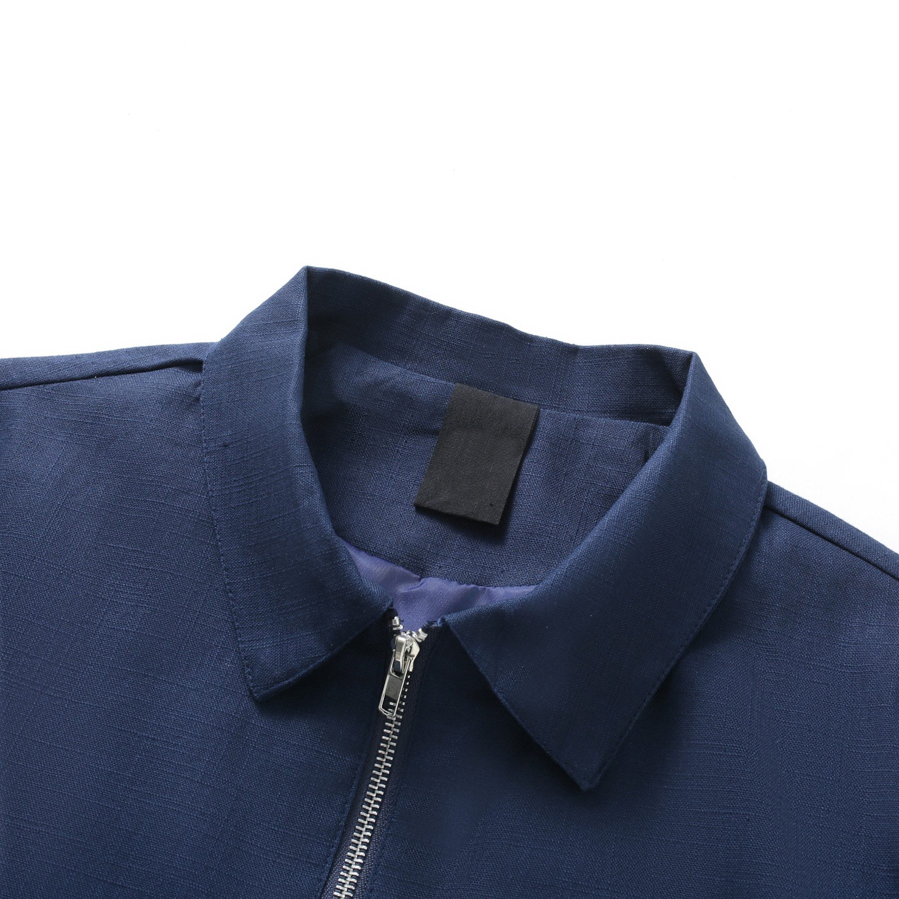 Allthemen Hemdjacke mit Reverskragen Herren Hemdjacke aus Leinen perfekt Passform