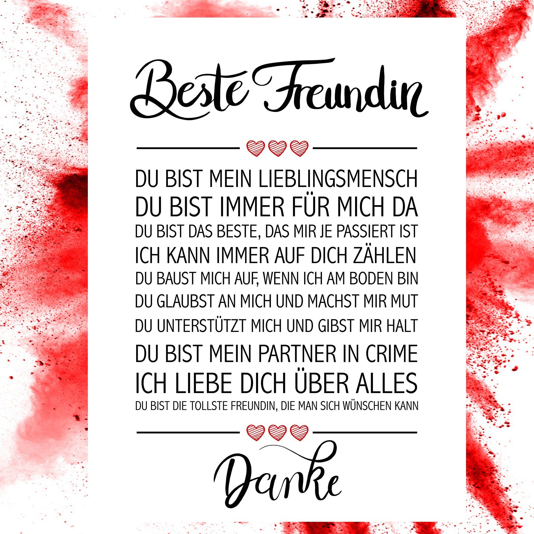 Close Up Kunstdruck Beste Freundin Kunstdruck günstig online kaufen