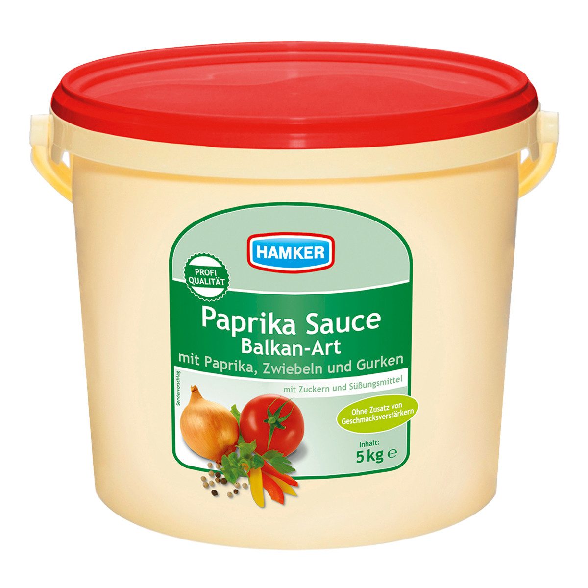 HAMKER Saucen, Hamker Paprikasauce Balkan Art fruchtig wuerzig klassisch fein 5000 ml