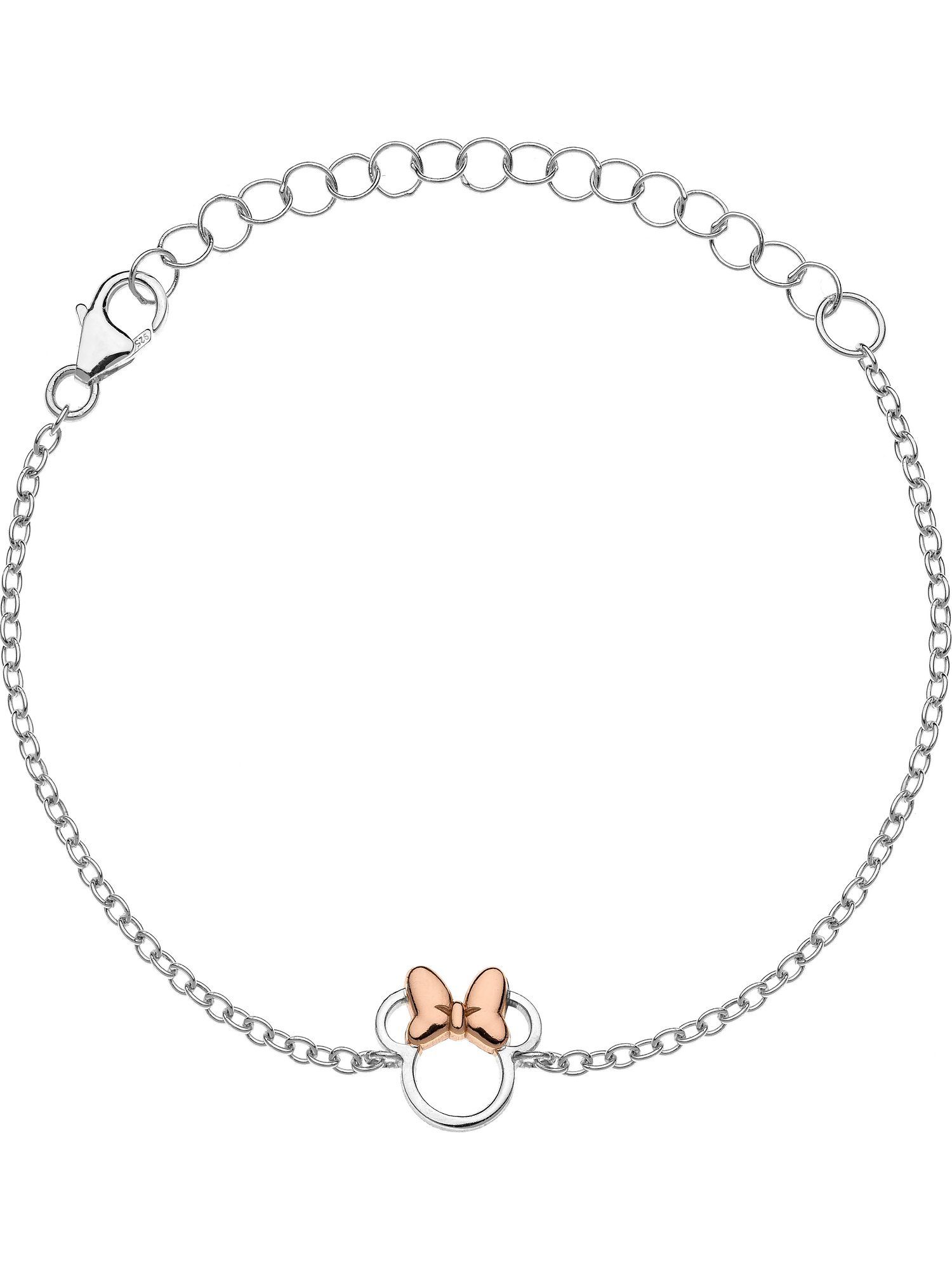 DISNEY Jewelry Silberarmband Disney Damen-Armband 925er Silber Minnie Mouse, Modern