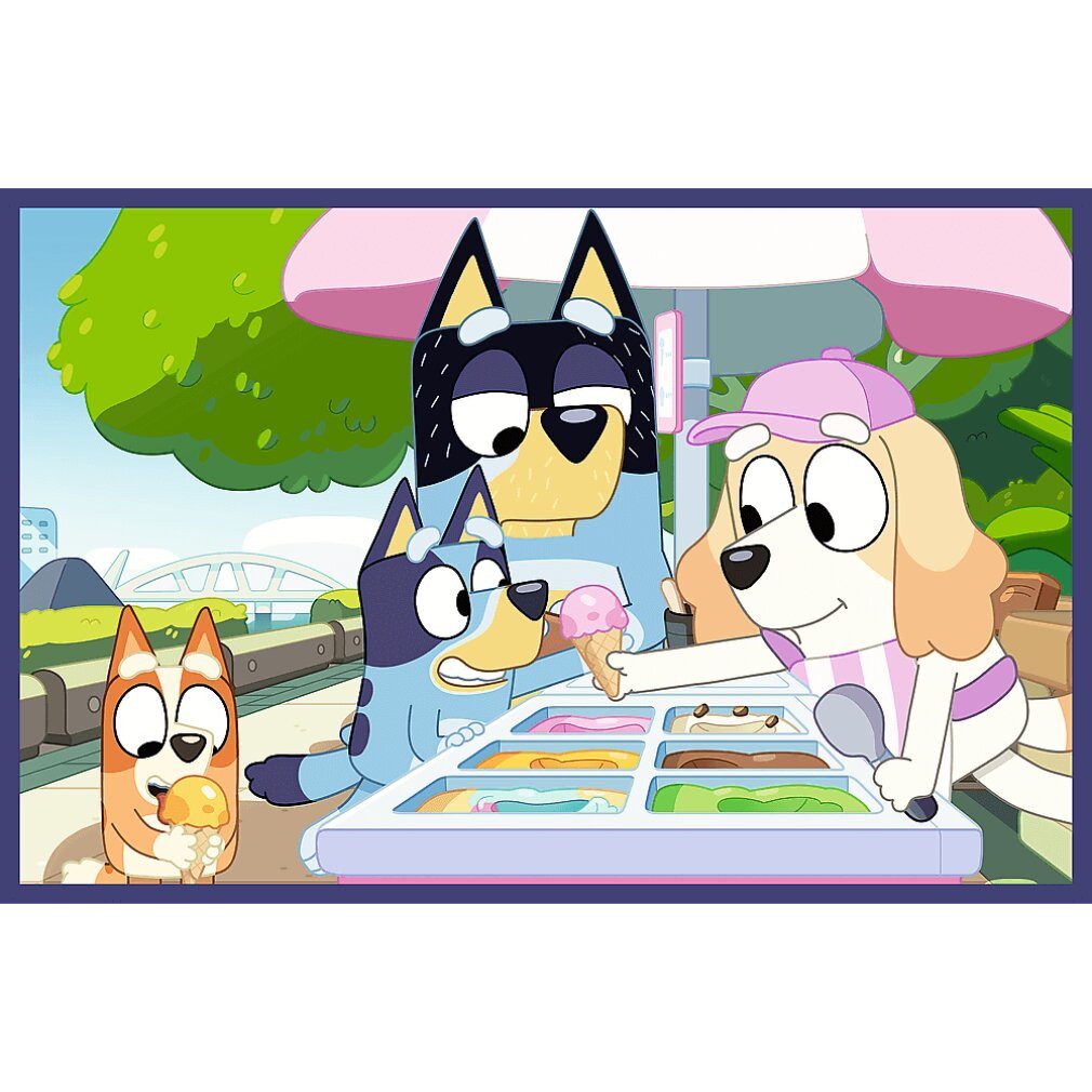 Trefl Puzzle Puzzle Bluey: Werde Bluey 2x24 DLLs los, Puzzleteile