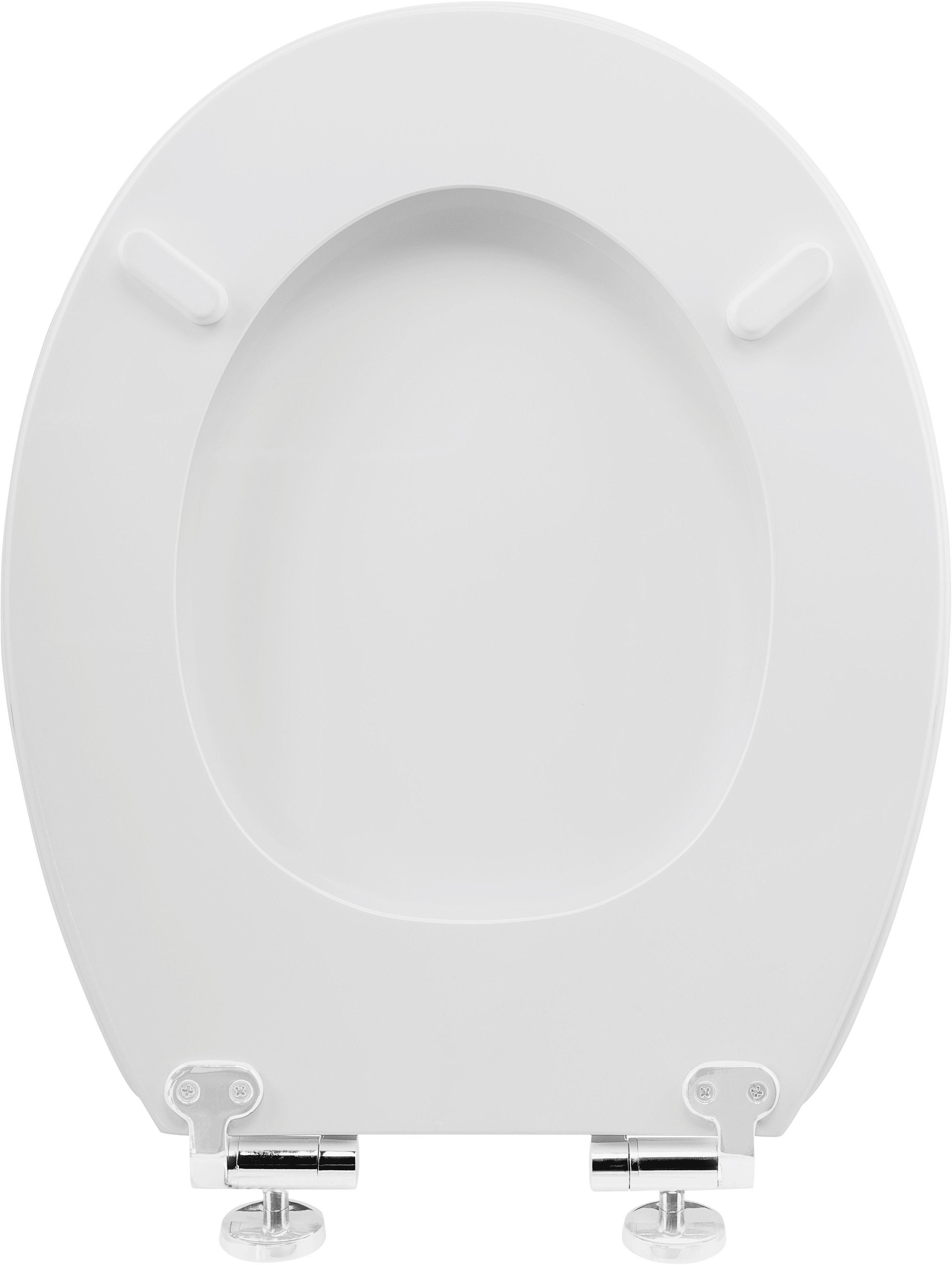 CORNAT WC-Sitz Ansprechendes Design - Hochwertiger Holzkern - Absenkautomatik, Schnellbefestigung - Komfortables Sitzgefühl / Toilettensitz – Bild 3 von 5