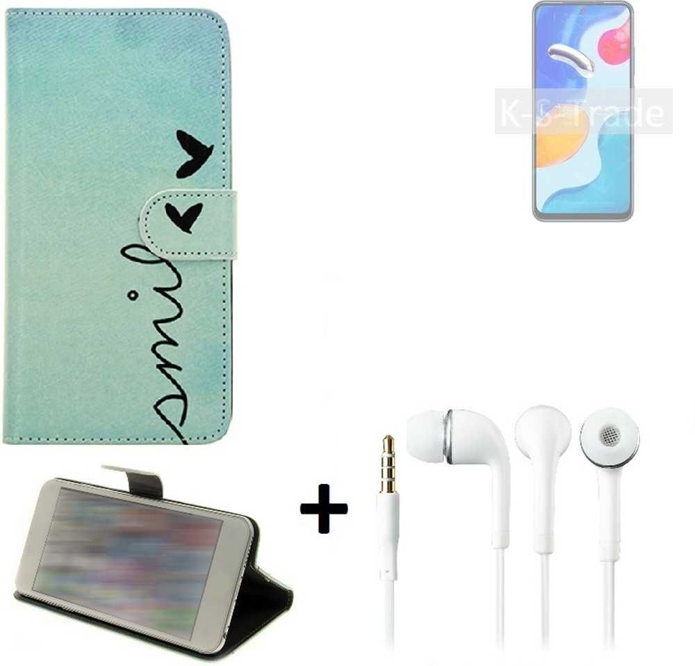 K-S-Trade Handyhülle für Xiaomi Redmi Note 11S Global, Schutz Hülle Handy Hülle 360° Wallet Case Schutz Hülle