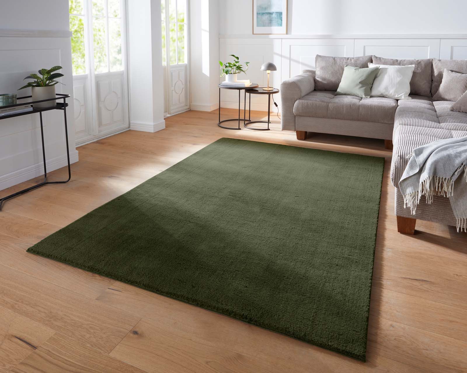 TaraCarpet Teppich Supersoft Kurzflorteppich Fiona Uni, günstig online kaufen