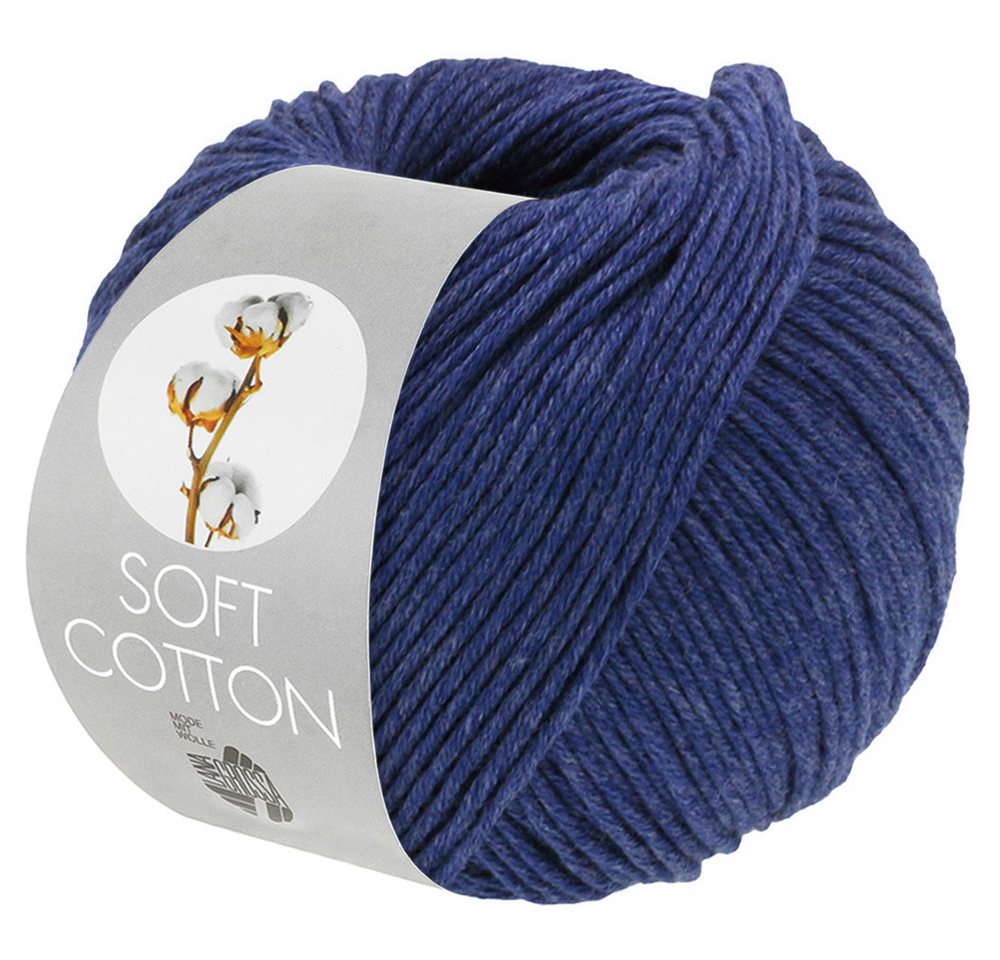 LANA GROSSA SOFT COTTON Häkelwolle, 140 m (weiches, vielseitiges Garn für höchsten Tragekomfort), 50 g
