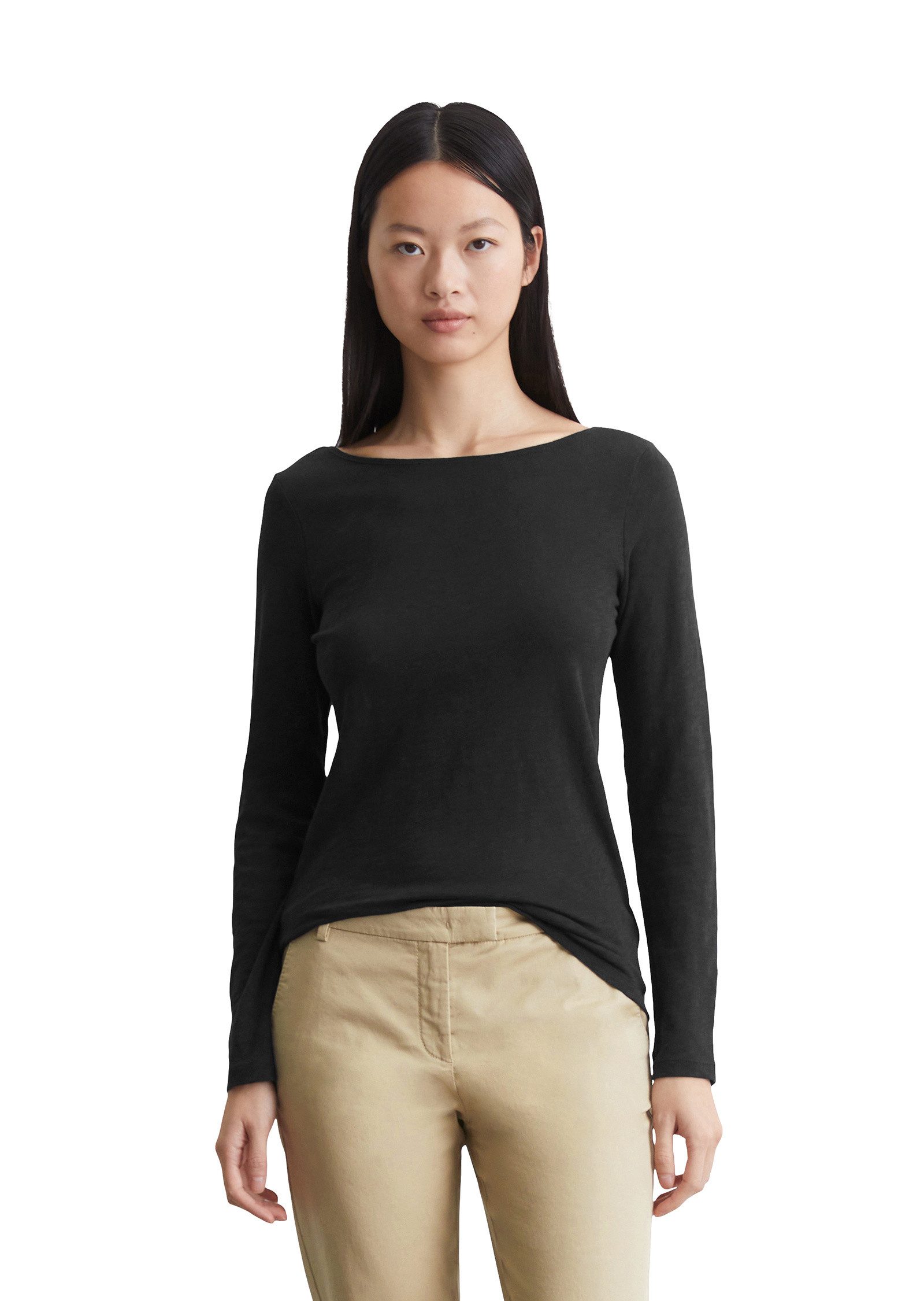 Marc O'Polo Langarmshirt aus Organic Cotton günstig online kaufen