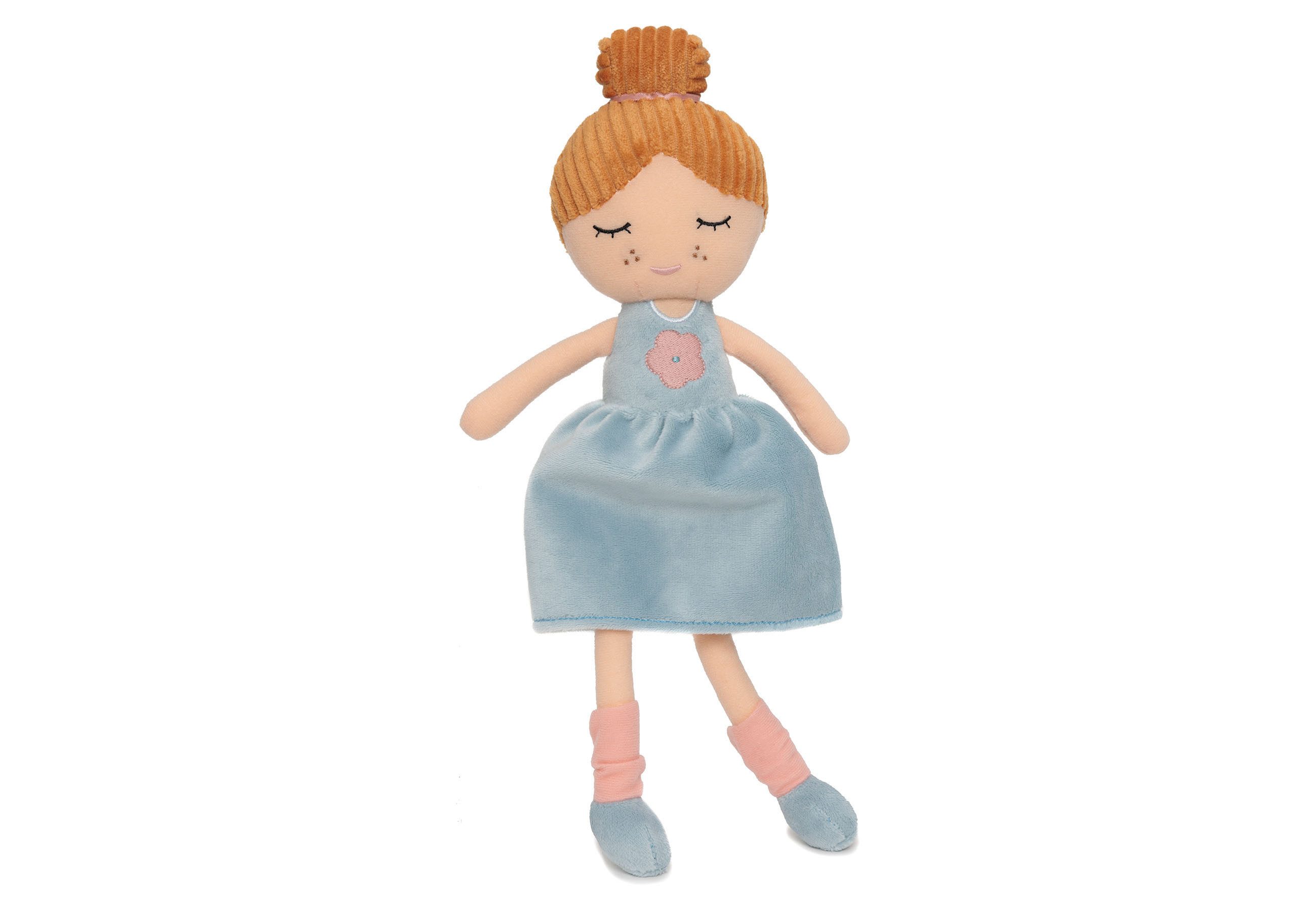 Jollein Stoffpuppe Jollein Kuschelpuppe Kuscheltier Doll Puppe Rose