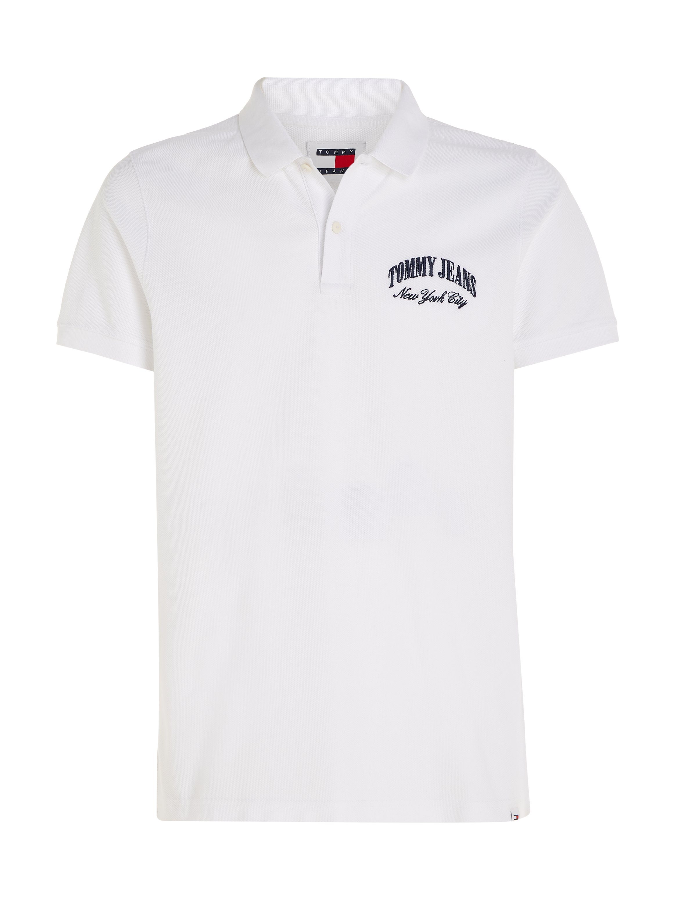 TONAL Tommy Jeans TJM REG Poloshirt POLO Polokragen GRAPHIC White mit