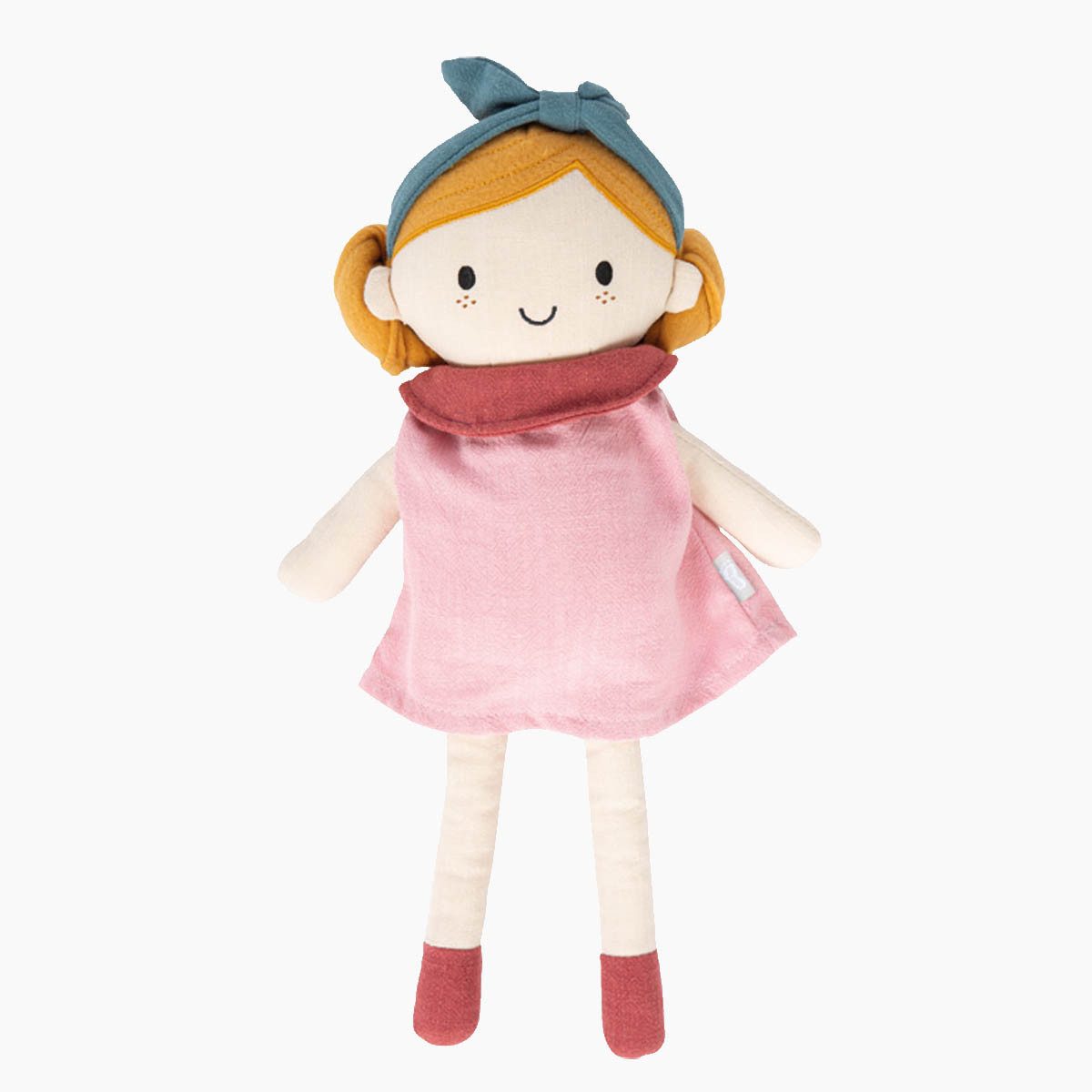 small foot GmbH & Co. KG Stoffpuppe Stoffpuppe Lina (Packung, 1-tlg., sparset), fröhlicher Gesichtsausdruck & kindliche Frisur