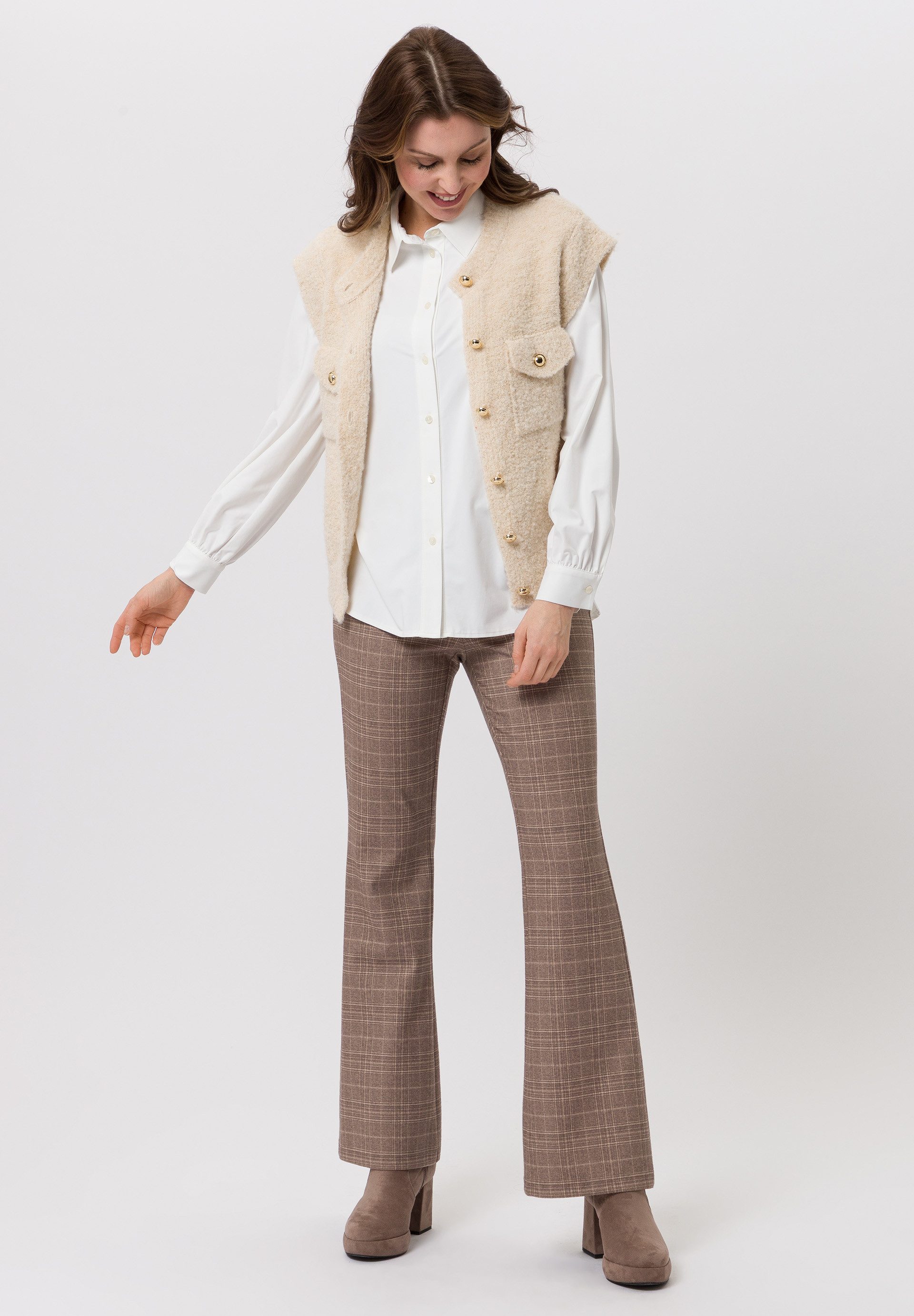 TUZZI Strickweste mit Statement-Knöpfen