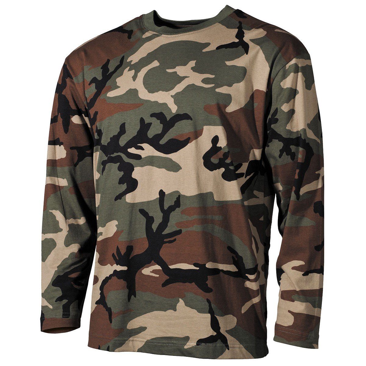Langarmshirt US Tarn-Shirt, langarm, woodland, 160g/m² - XXL