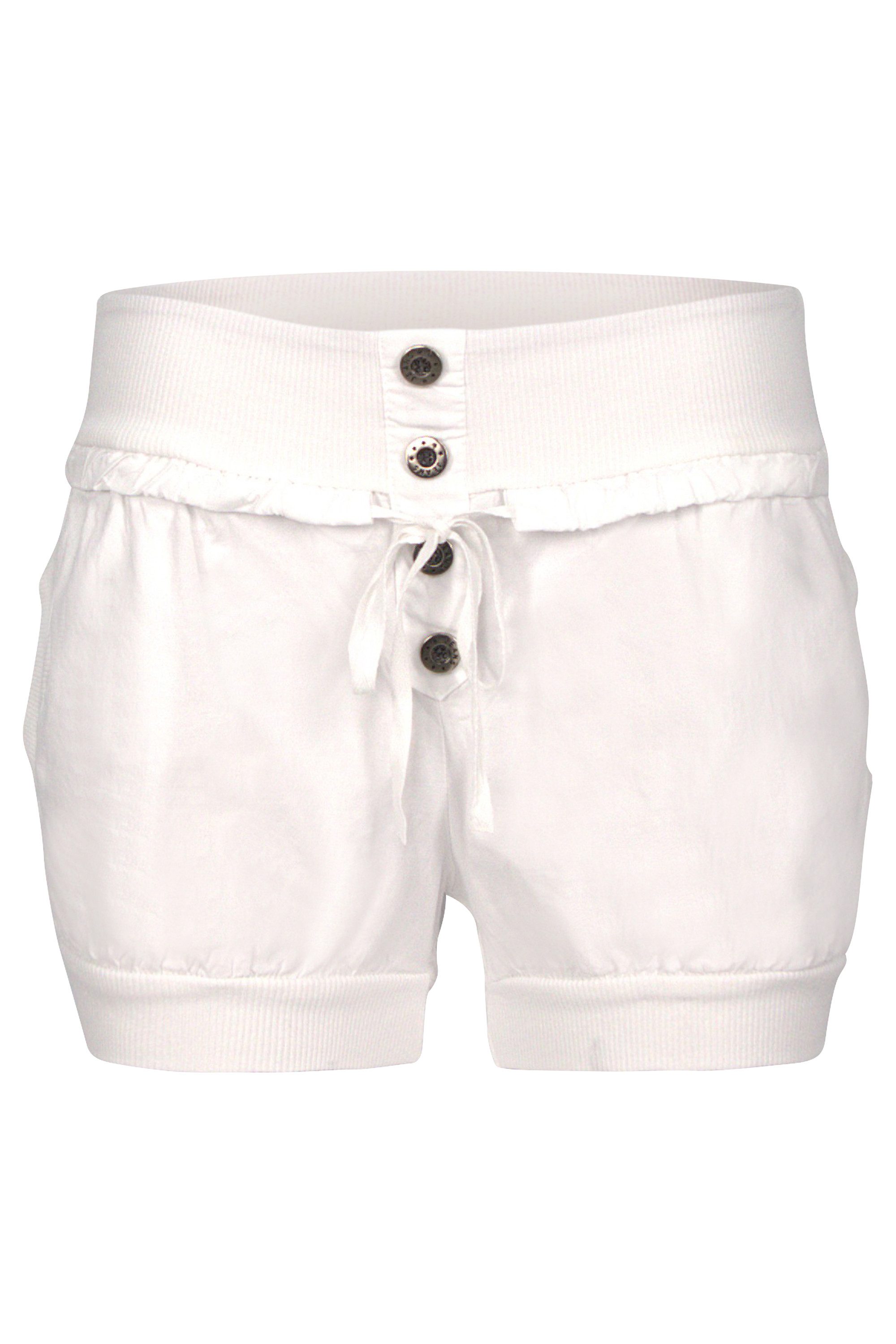 malito more than fashion Hotpants malito Damen Hotpants in Unifarben, lockere kurze Hose, Bermuda für unifarbene Chino Short kurze Sommerhose mit elastischem Bund