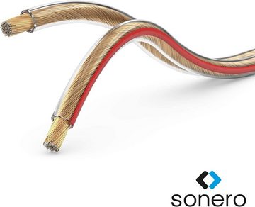sonero sonero Lautsprecherkabel 2x0,75mm², CCA 20,0m, transparent Audio-Kabel