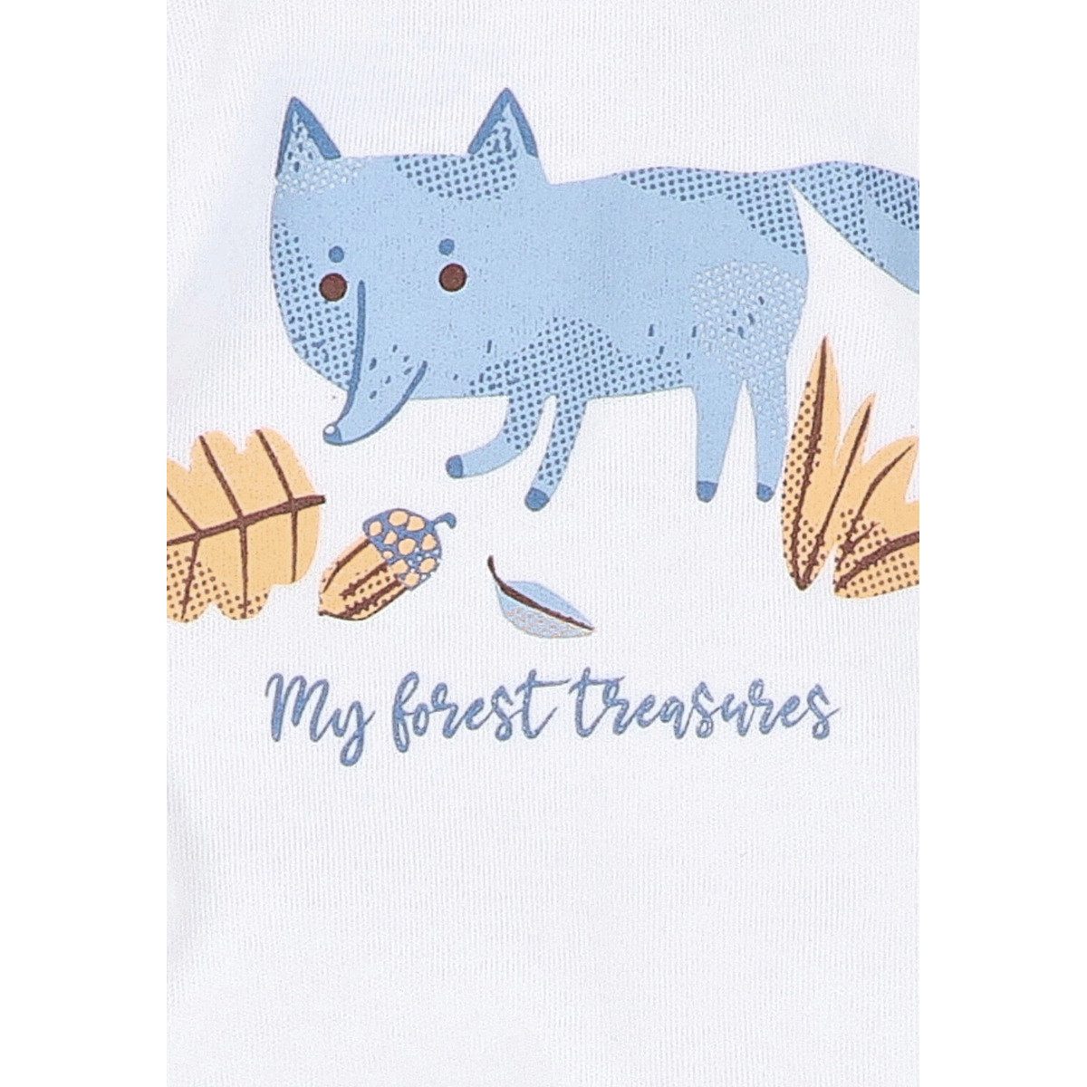 NINI Strampler Fuchs Unisex Kinder Einteiler, Overall, Babyanzug, Babyoverall, Babyanzug