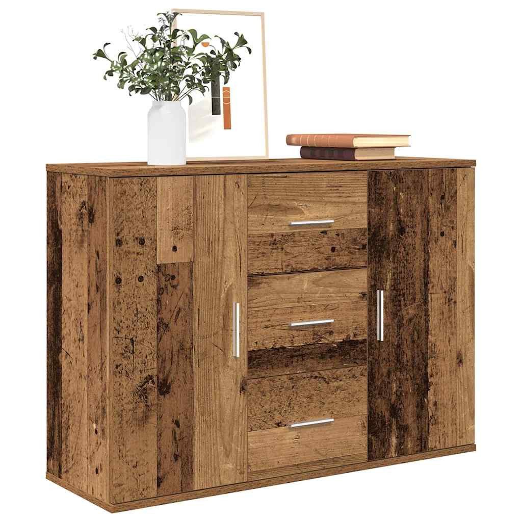 vidaXL Sideboard NA Sideboard Anrichte Schrank Lowboard Altholz-Optik 90x29,5x65 cm Hol
