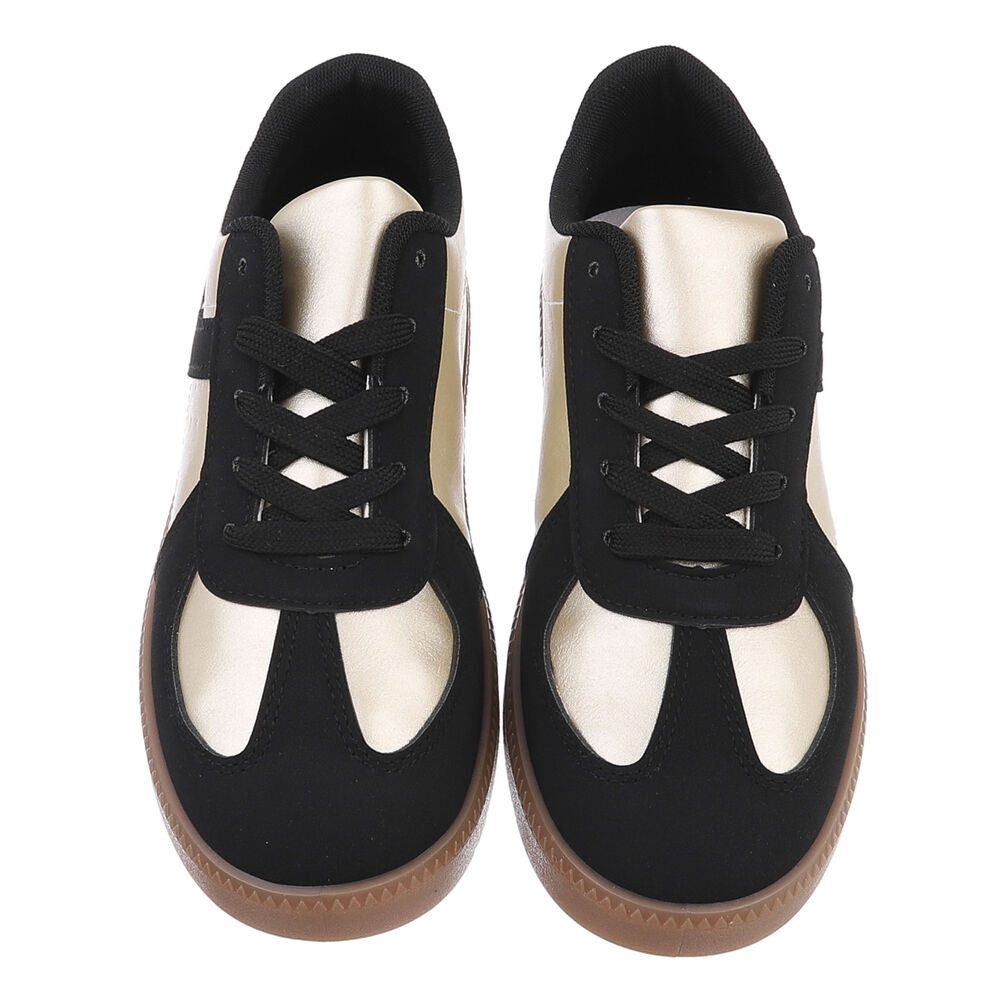 Ital-Design Damen Low-Top Freizeit Sneaker (88577437) Flach Sneakers Low in Schwarz – Bild 4 von 5