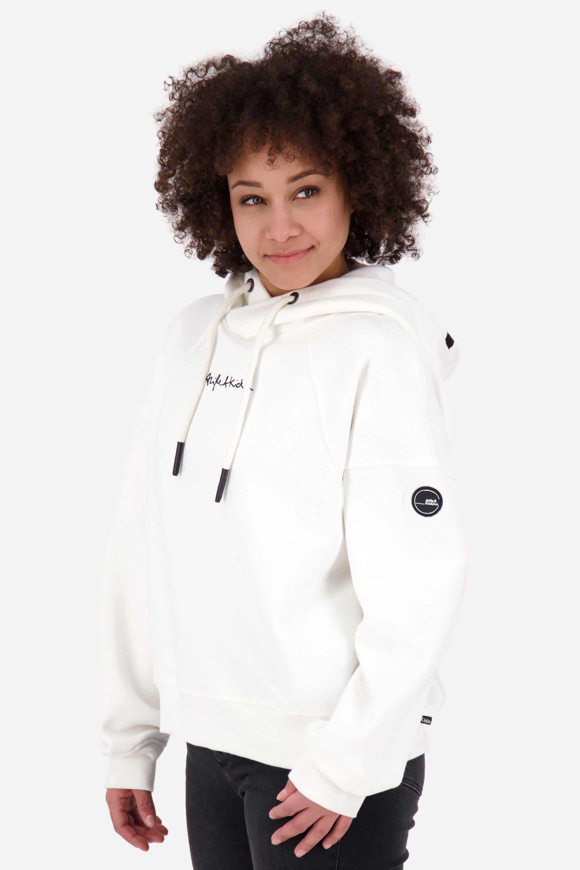 Alife & Kickin Kapuzensweatshirt JessyAK white Sweatshirt Kapuzensweatshirt, Hoodie A Pullover Damen