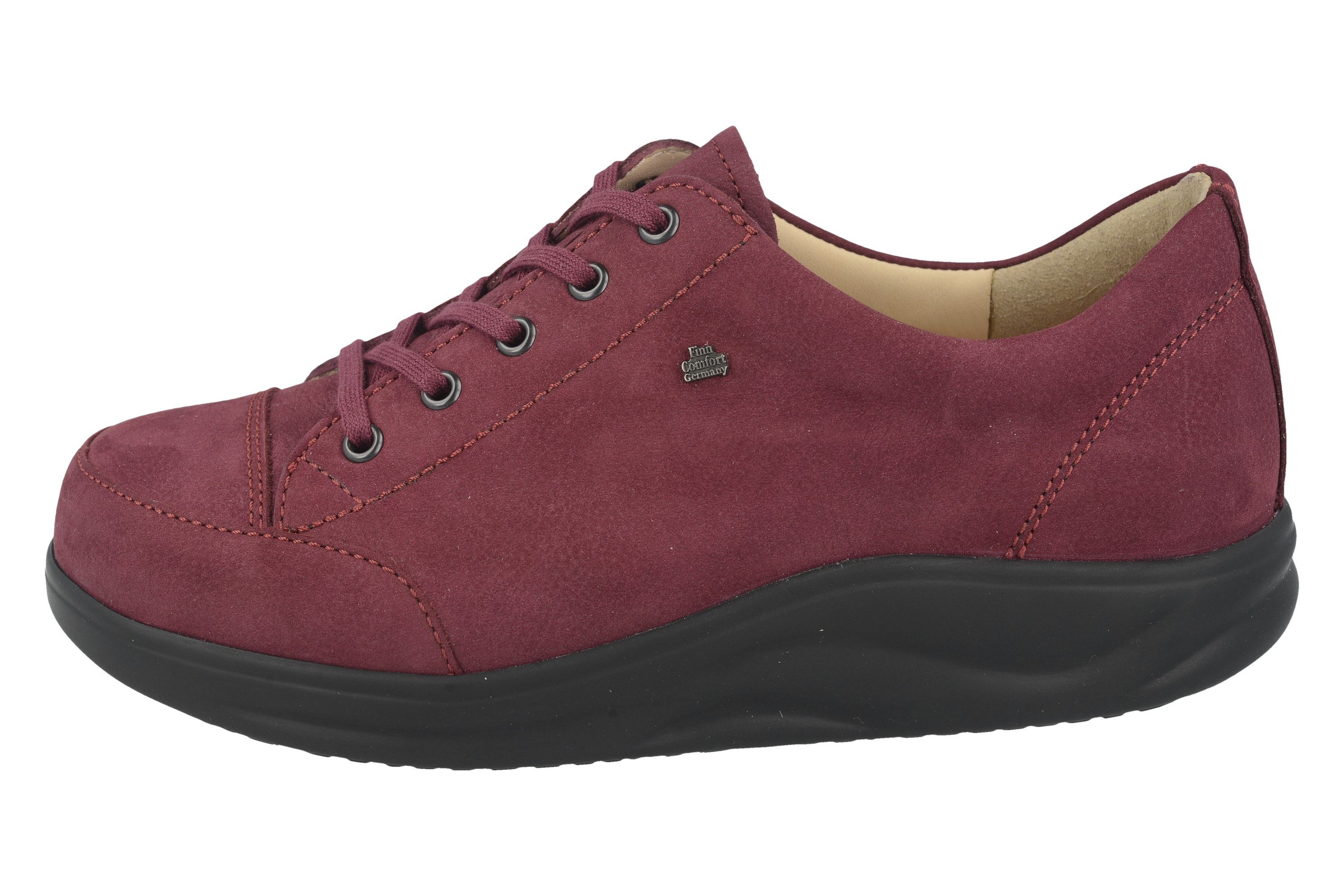 Finn Comfort FINN COMFORT FINNAMIC Ikebukuro Damen Schnürschuhe beerenfarben Schnürschuh Wechselfußbett