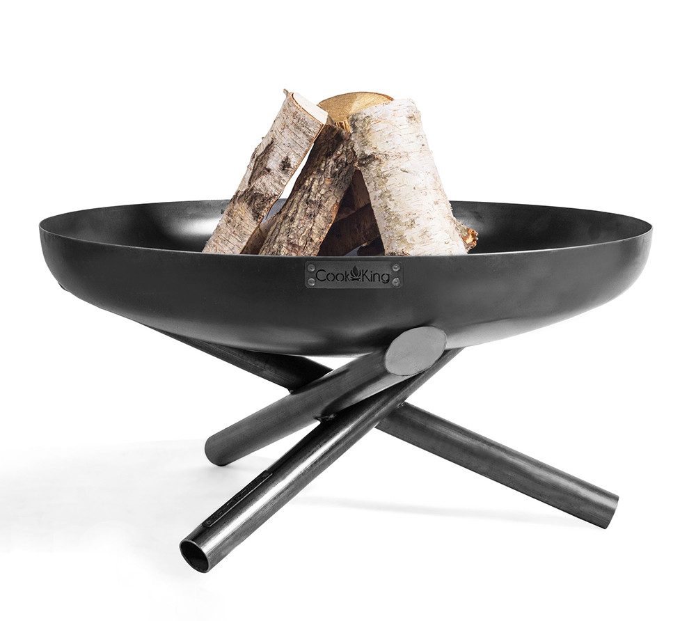 CookKing Feuerschale Indiana Ø 80, (1-St), Stahl, 2mm, windgeschützte Form